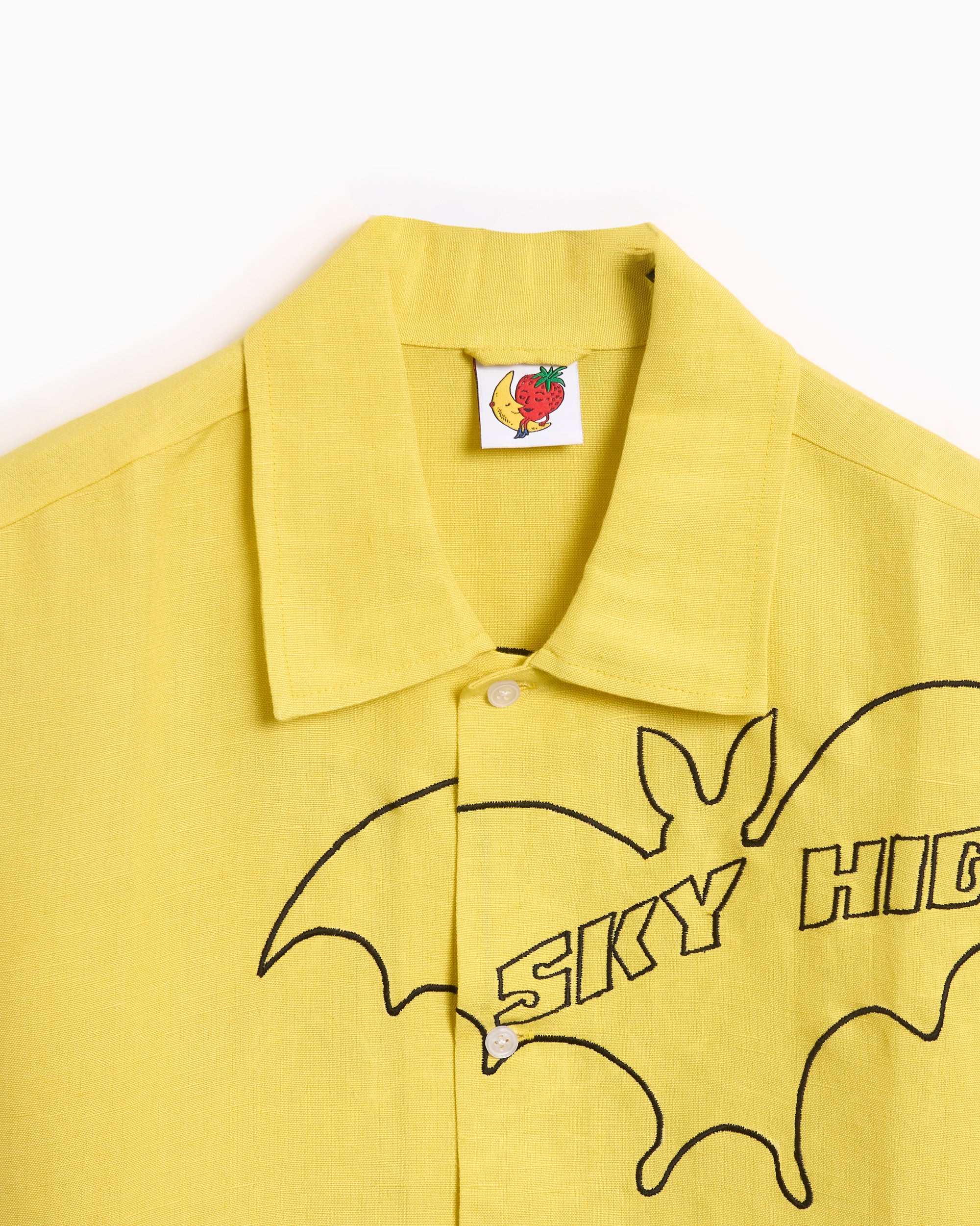 Sky High Farm Workwear Sky High Bat Unisex Embroidered Woven Shirt Uni