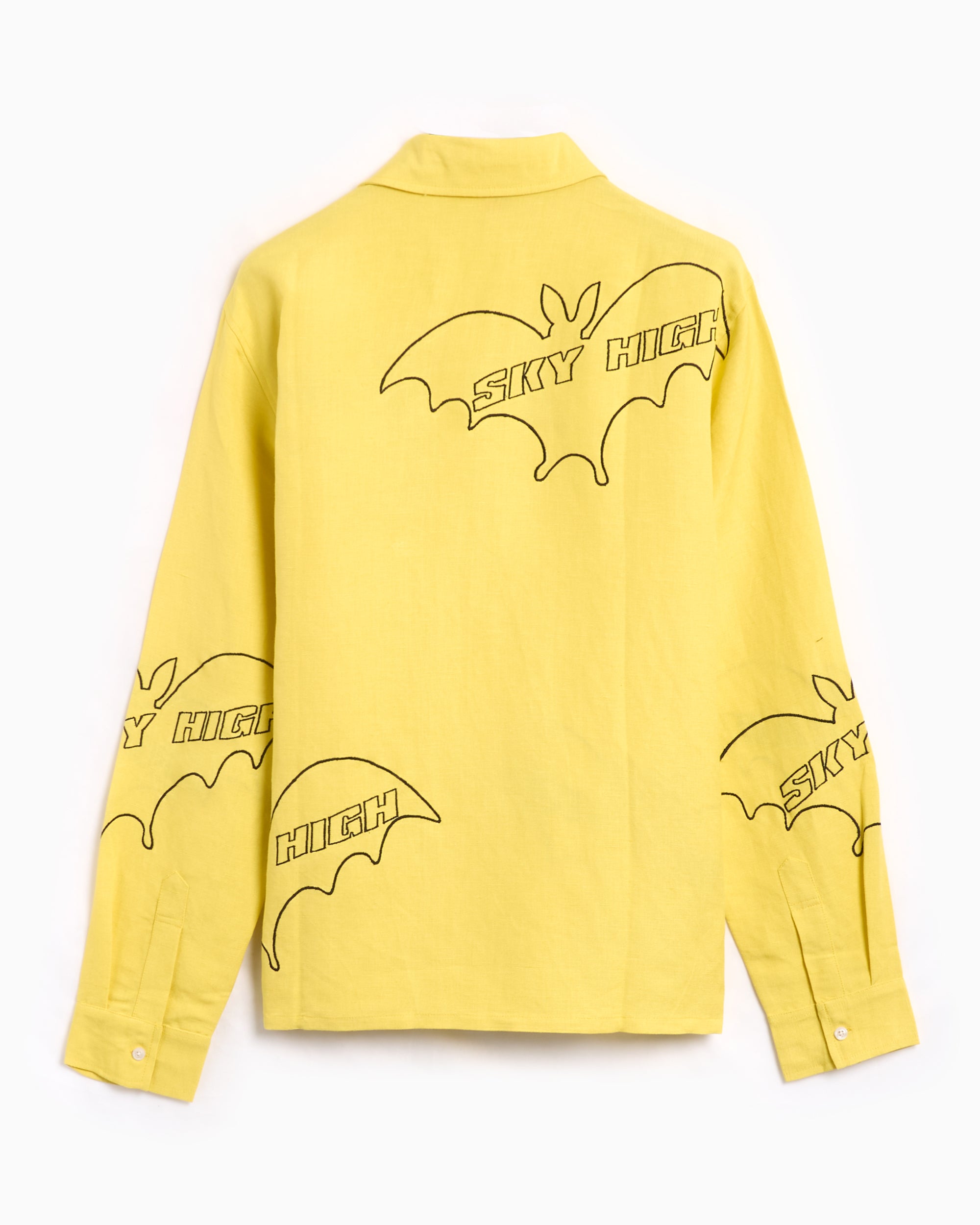 Sky High Farm Workwear Sky High Bat Unisex Embroidered Woven Shirt Uni