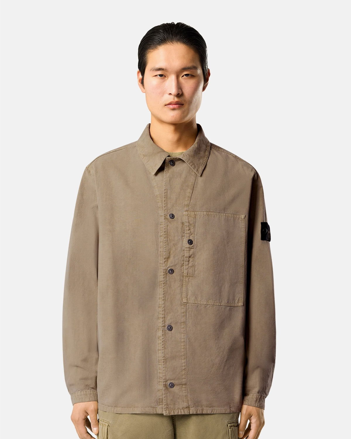 Shirts Stone Island Panama Cotton Men's Shirt - L2S151200028-V005G