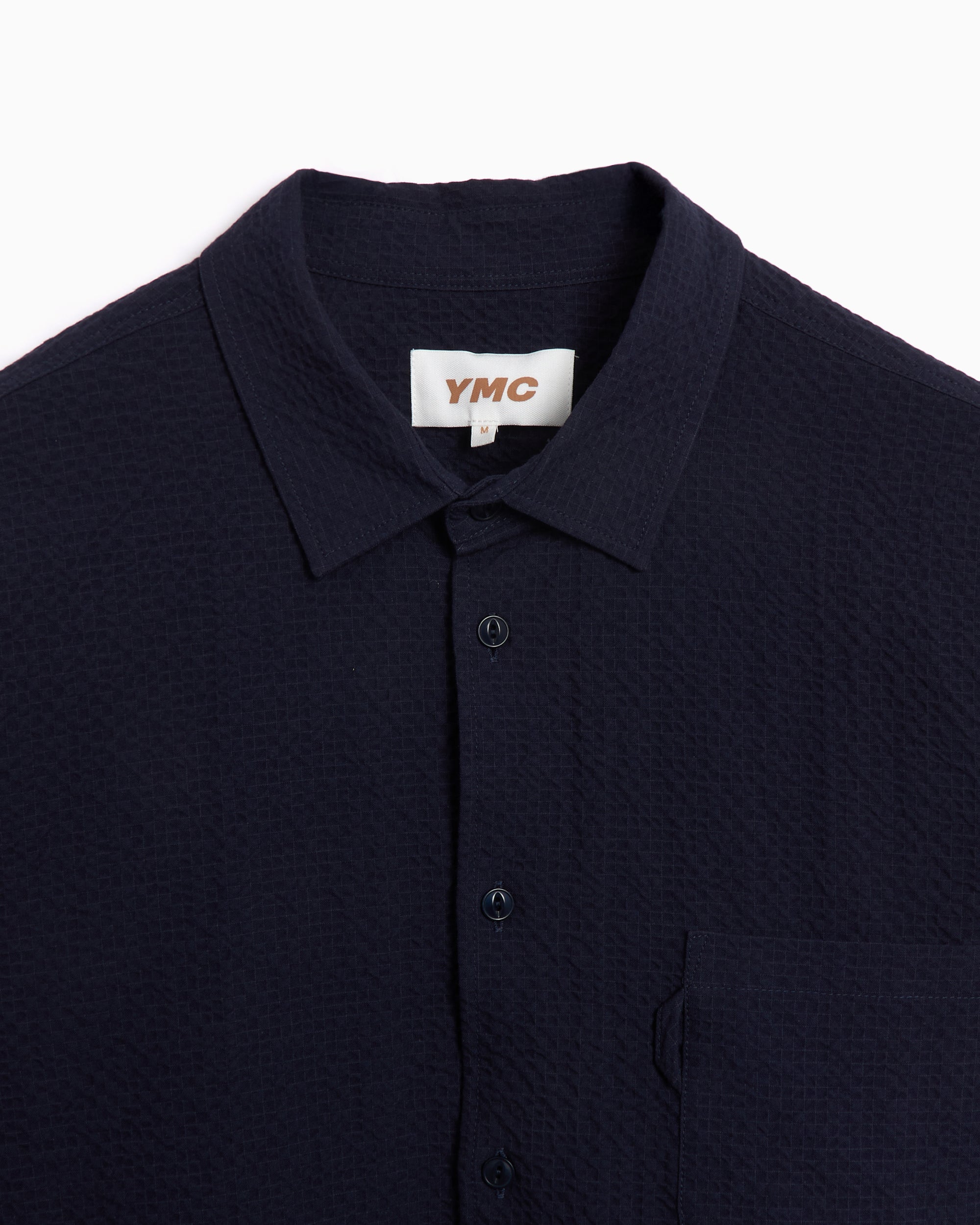 Shirts YMC Curtis Men's Long Sleeve Shirt Men's Shirt - P2AZI-NAVY