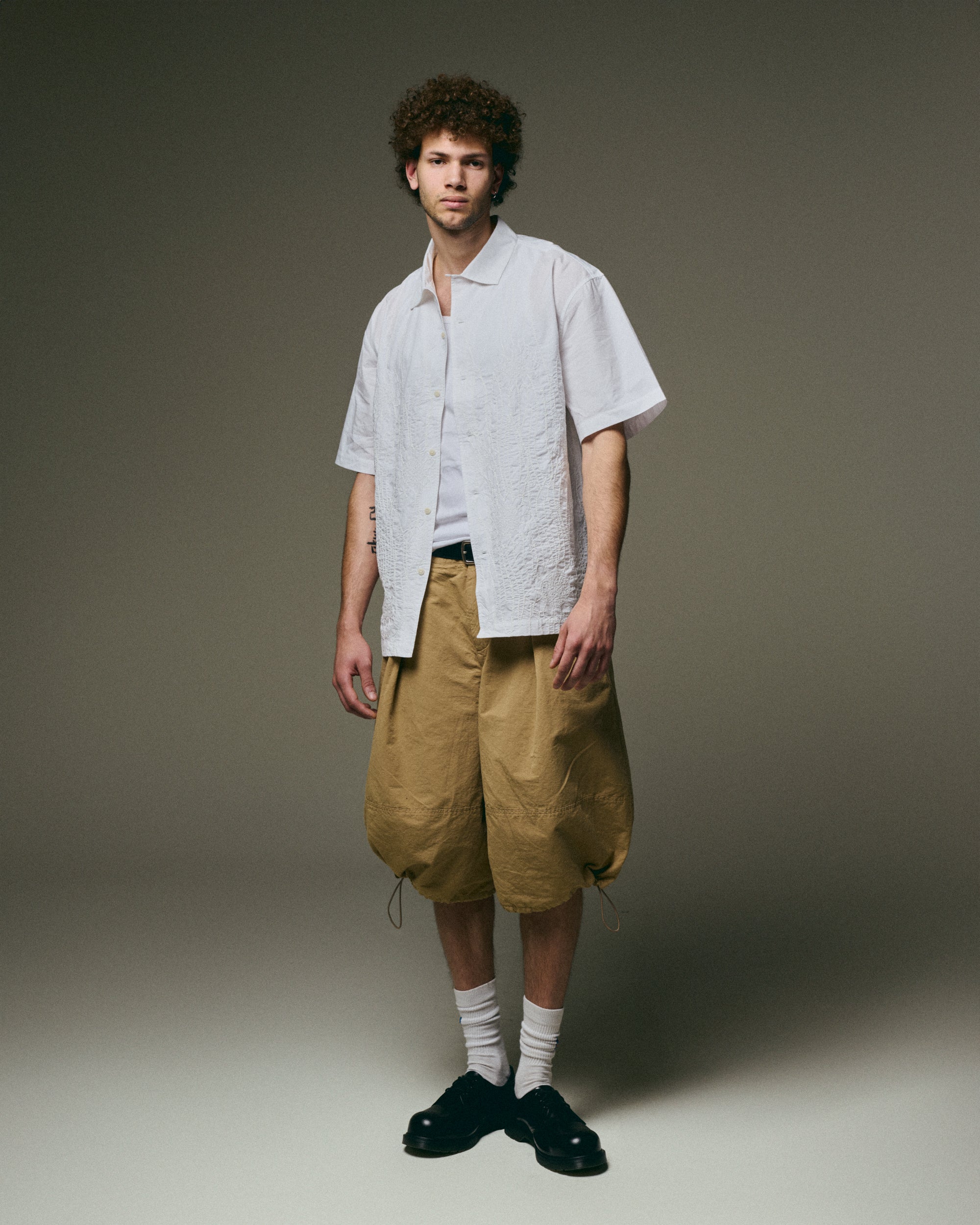 Shirts YMC Sidri Men's Short Sleeve Shirt Relaxed Men's Shirt - P2YAA-WHITE