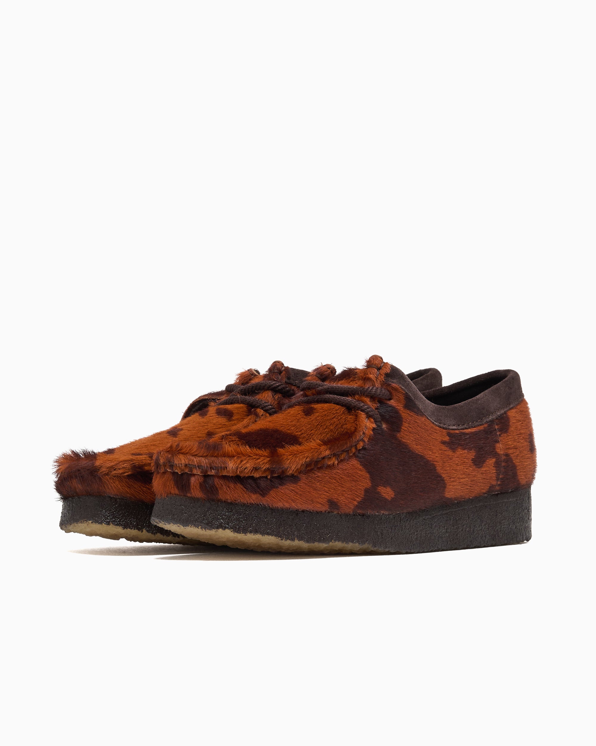 Clarks Wallabee Hair On Cow Print Women's Shoes