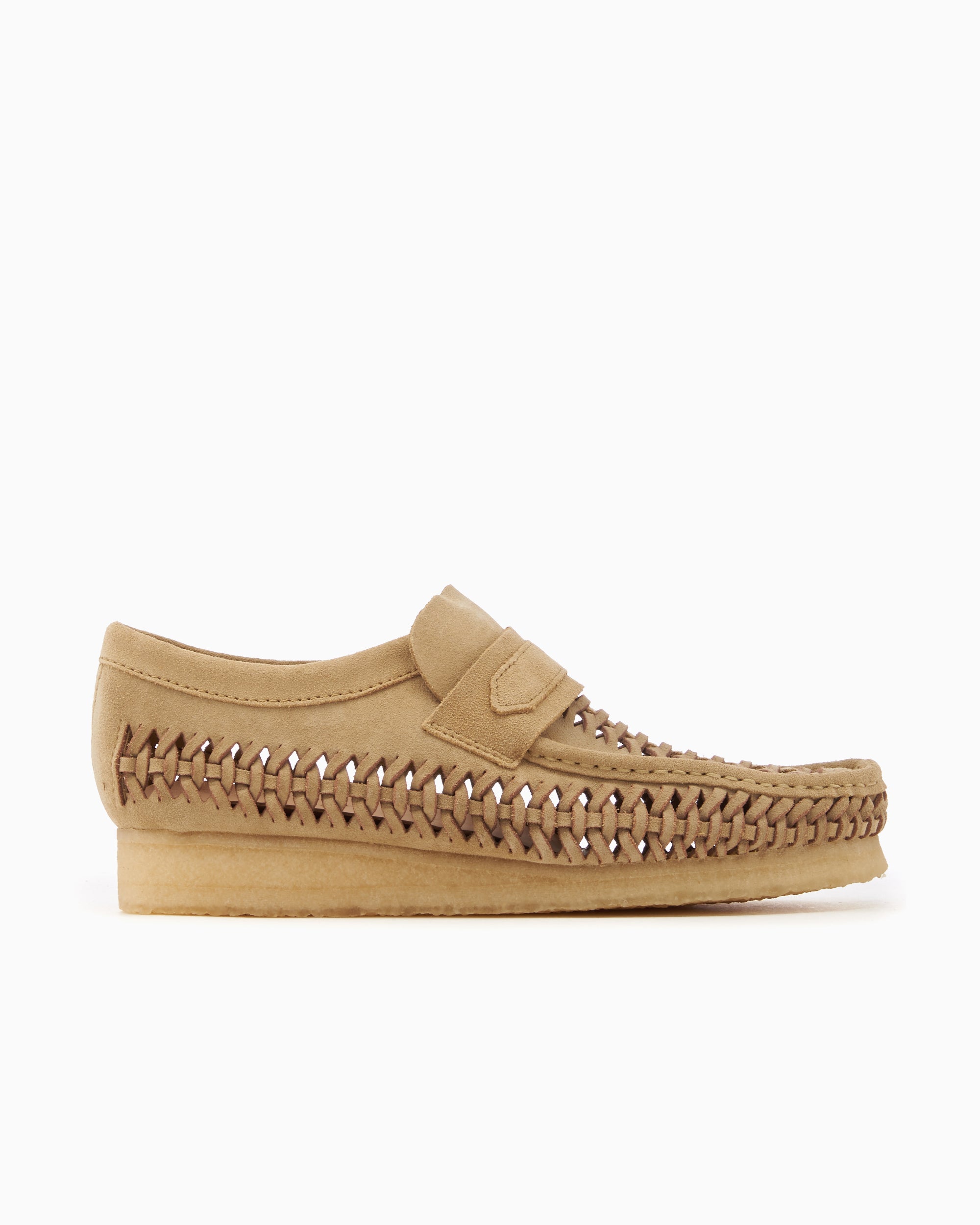 靴 CLARKS Wallabee Loafer 7W (41) Clarks Wallabee Loafer Weave Men's Shoes