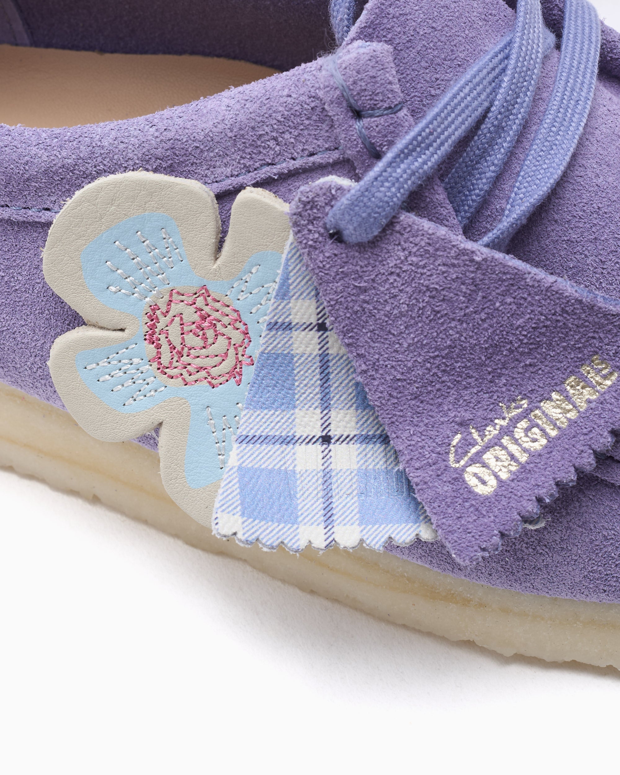 Shoes Clarks Wallabee Purple Interest Women's Shoes - 26186542