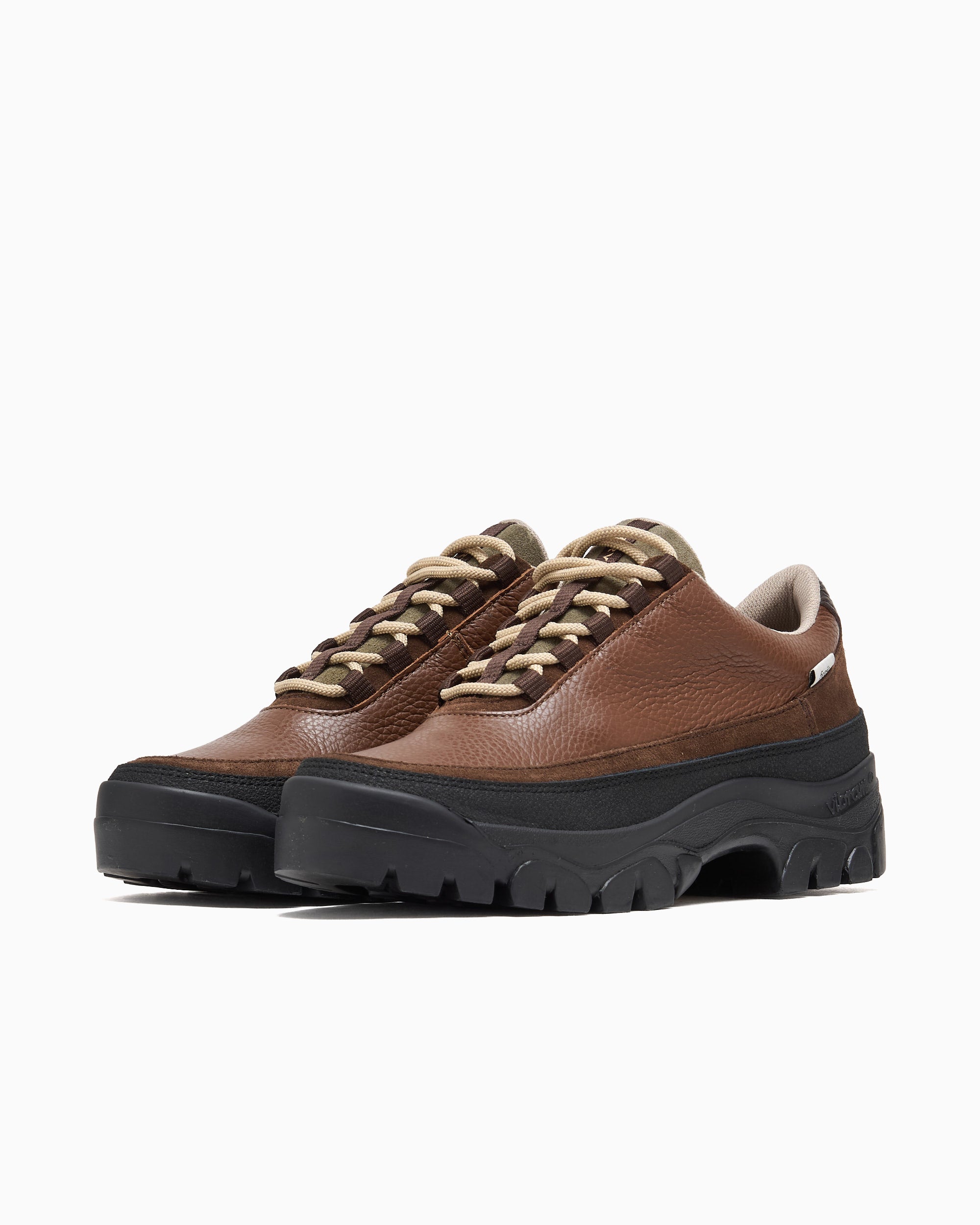 Shoes Forét x Tarvas Easy Hiker Vibram Leather Men's Shoes - F8501-BROWN