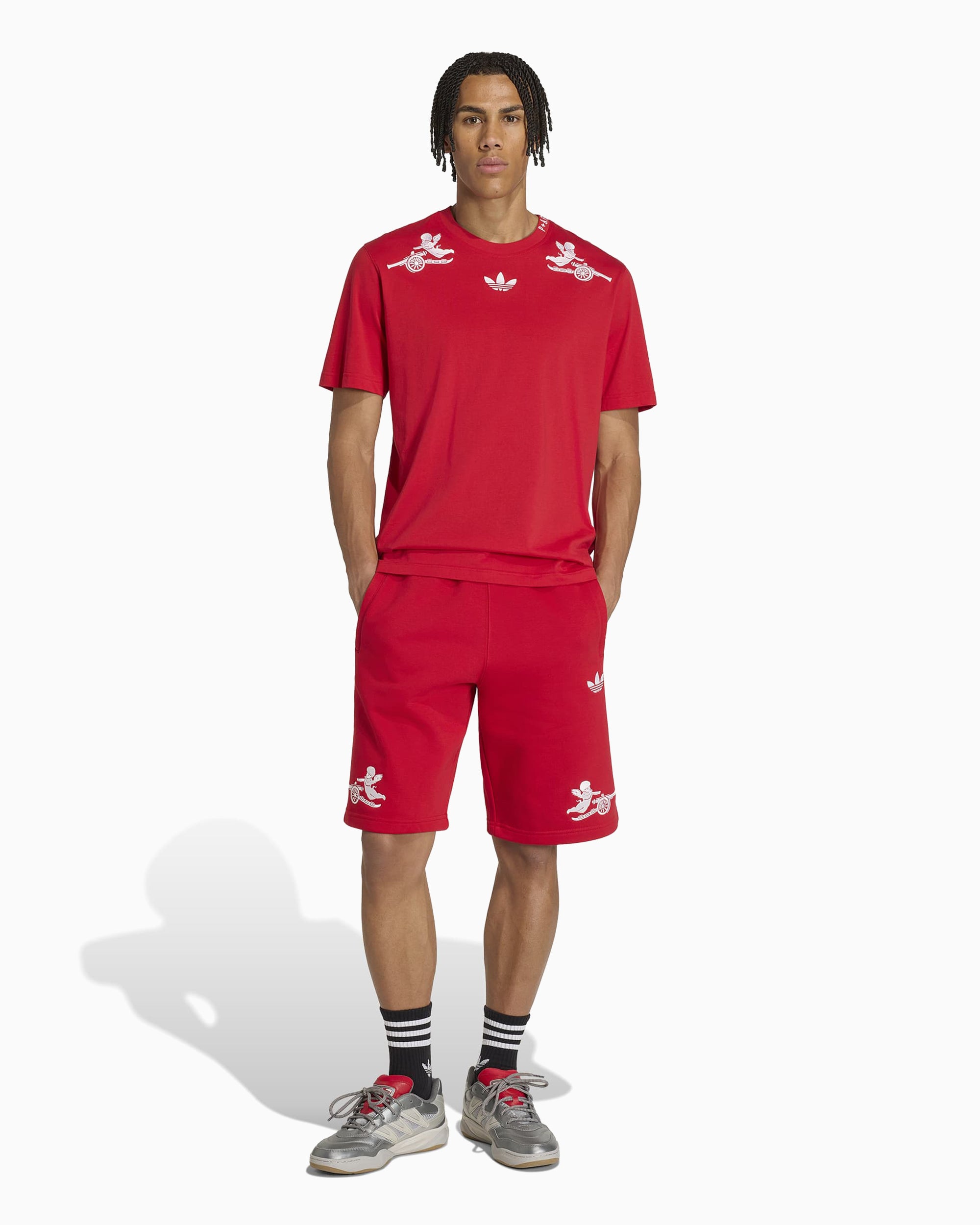 Shorts adidas Originals x Arsenal FC x Places+Faces 25/26 Graphic Relaxed Men's Shorts - KC1221