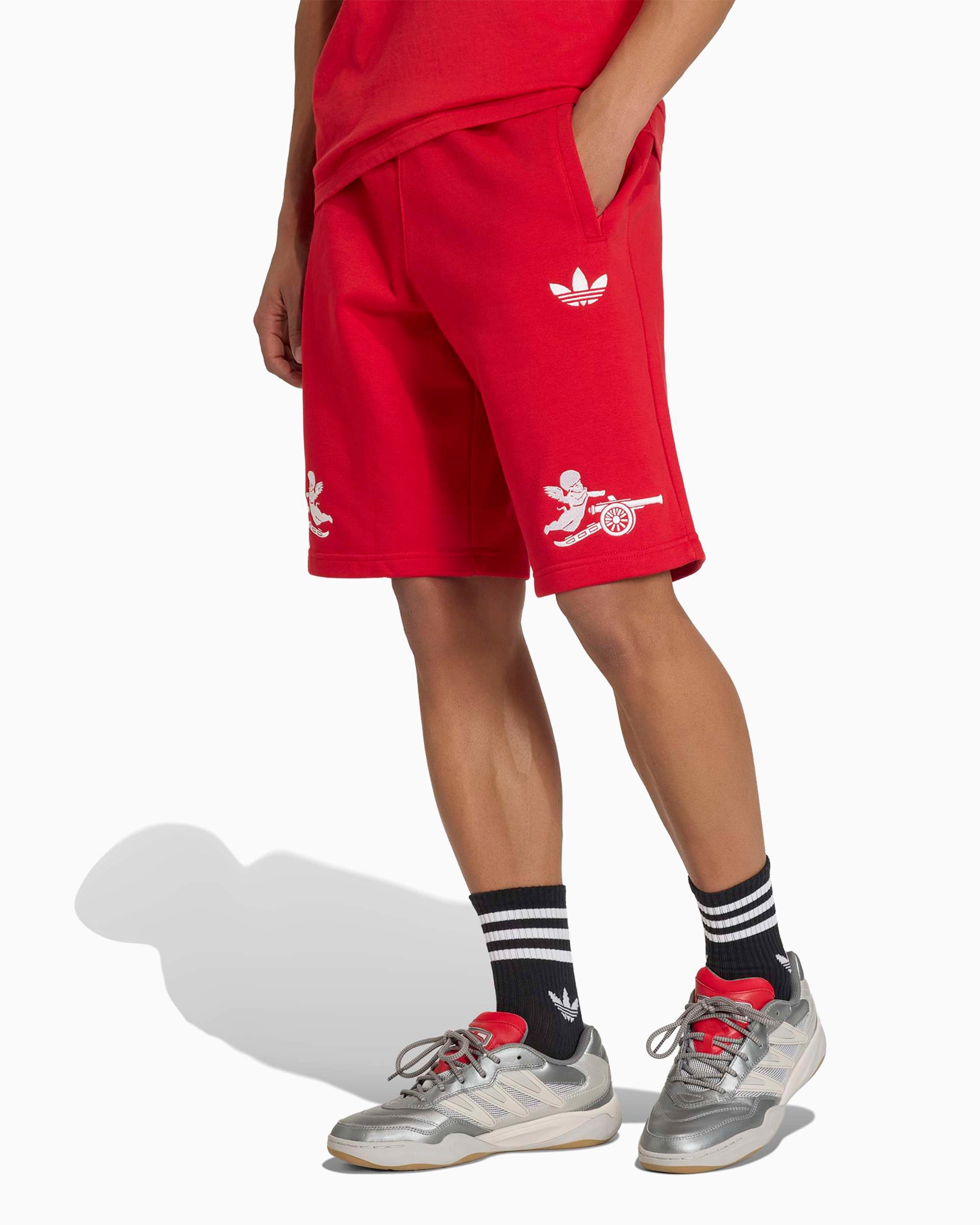 Shorts adidas Originals x Arsenal FC x Places+Faces 25/26 Graphic Relaxed Men's Shorts - KC1221