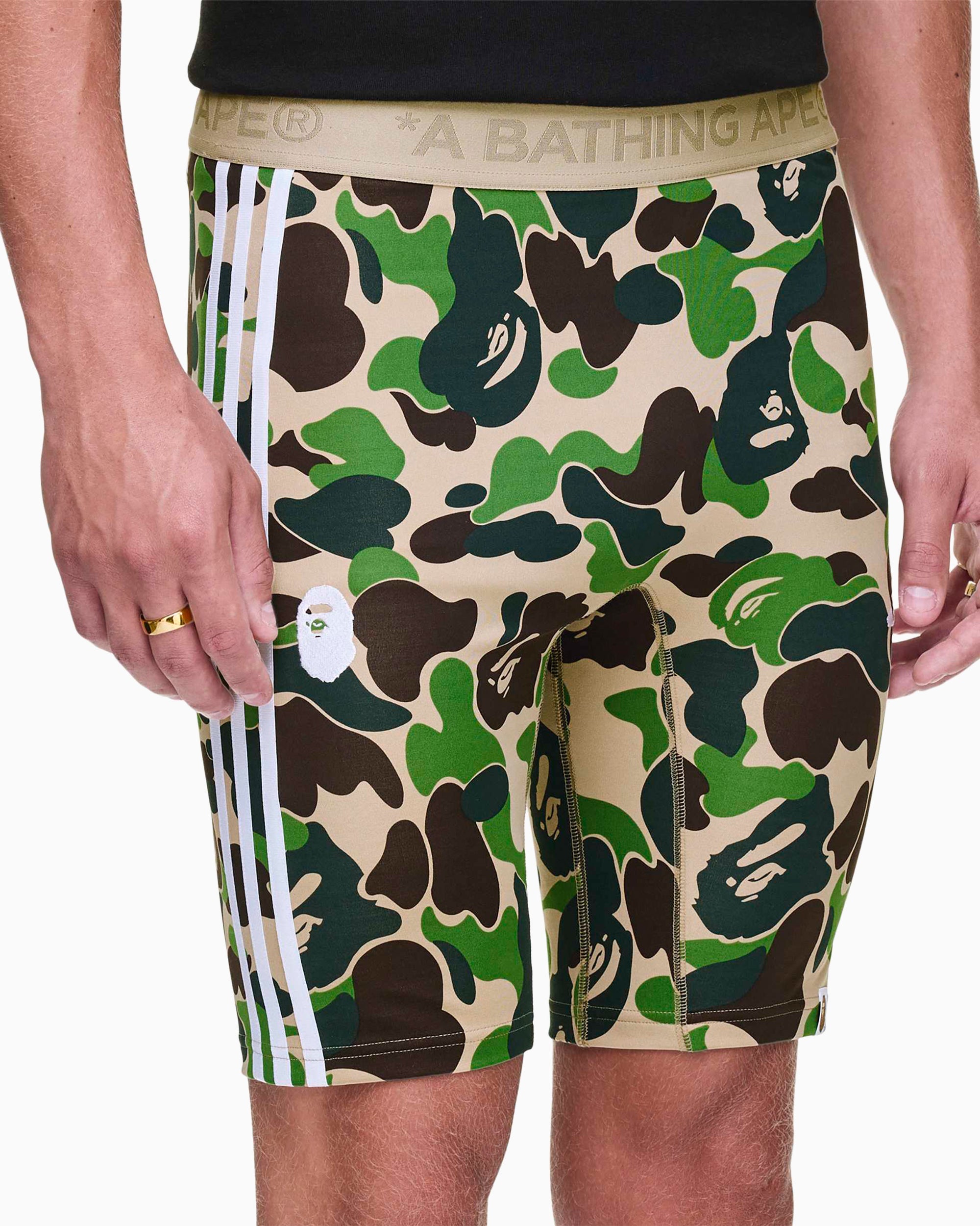 adidas Originals x BAPE Football Leggings Slim Men's Shorts