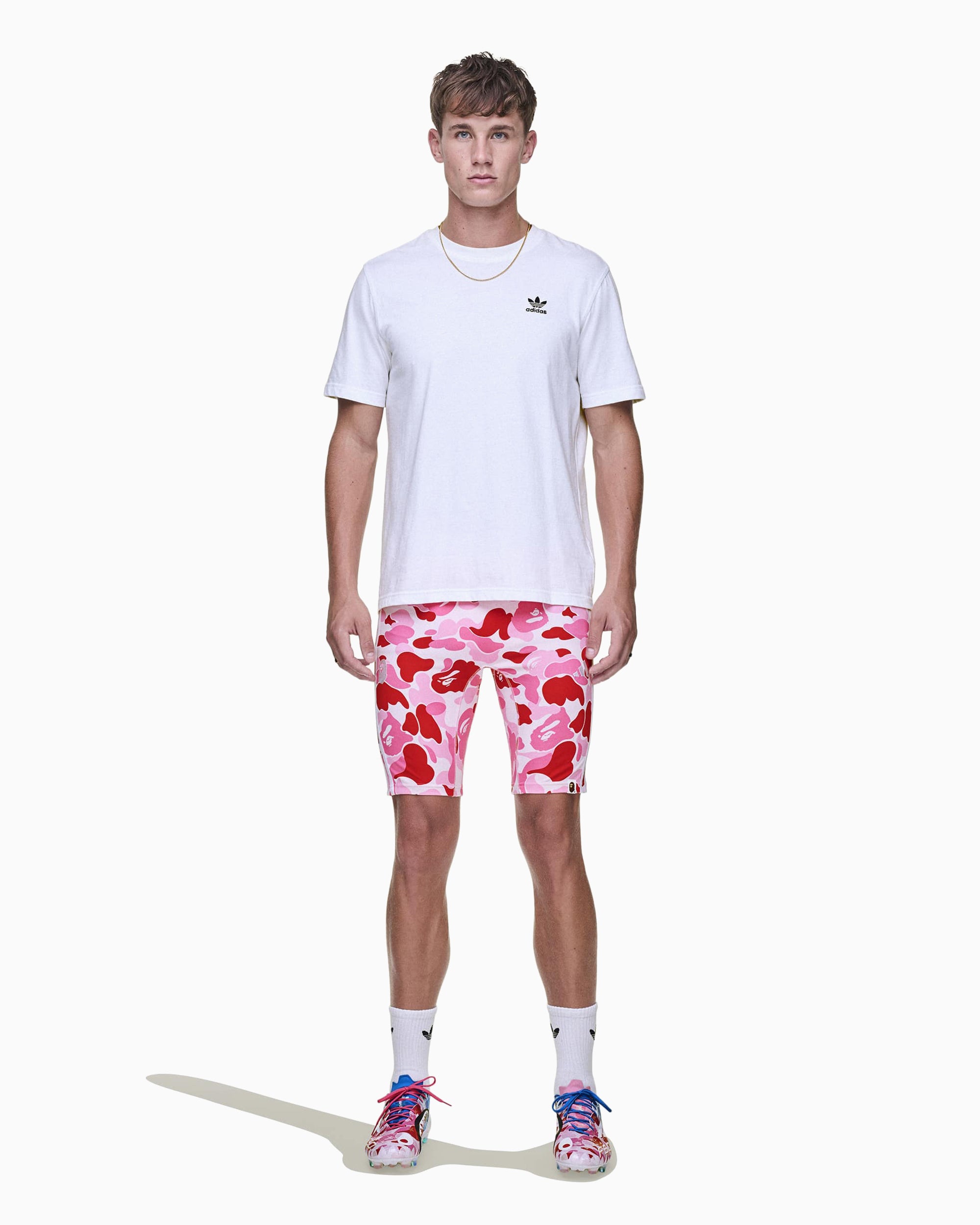 adidas Originals x BAPE Football Leggings Slim Men's Shorts
