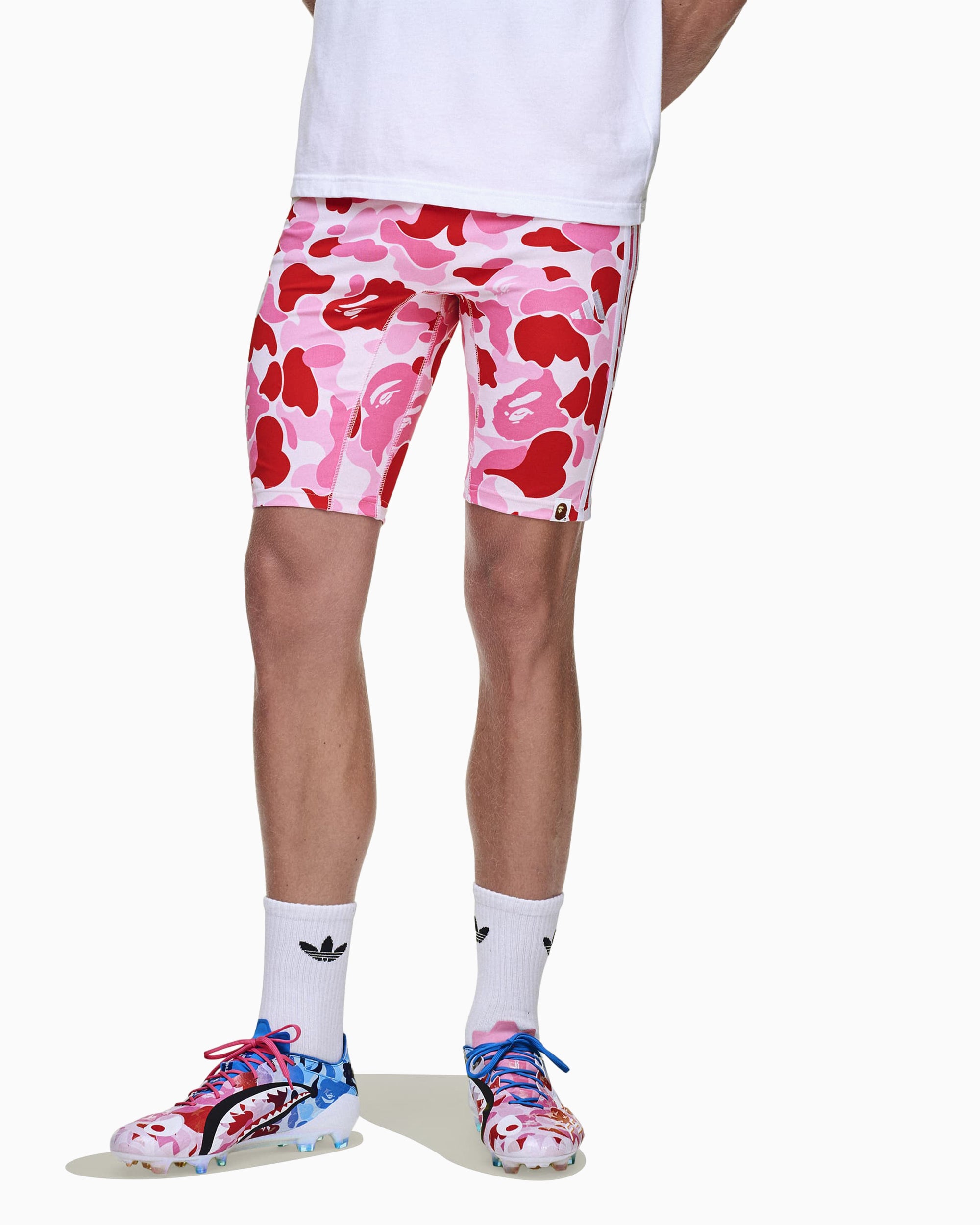 adidas Originals x BAPE Football Leggings Slim Men's Shorts