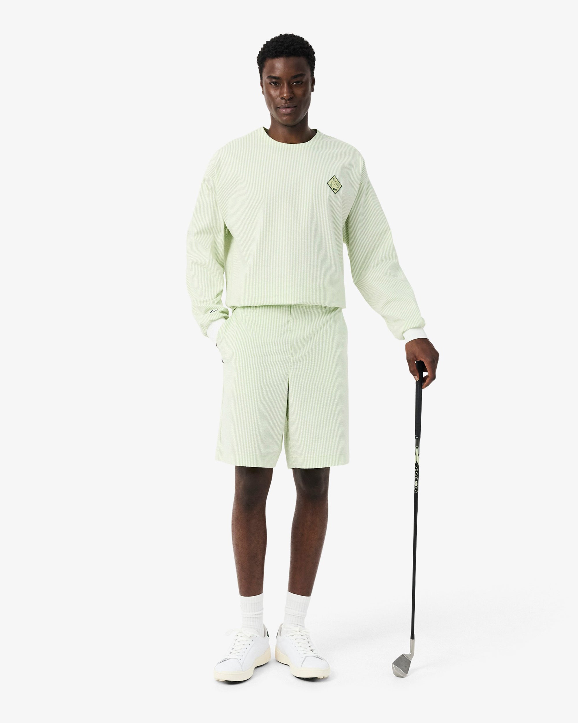 Lacoste Ultra Dry Striped Relaxed Men's Shorts