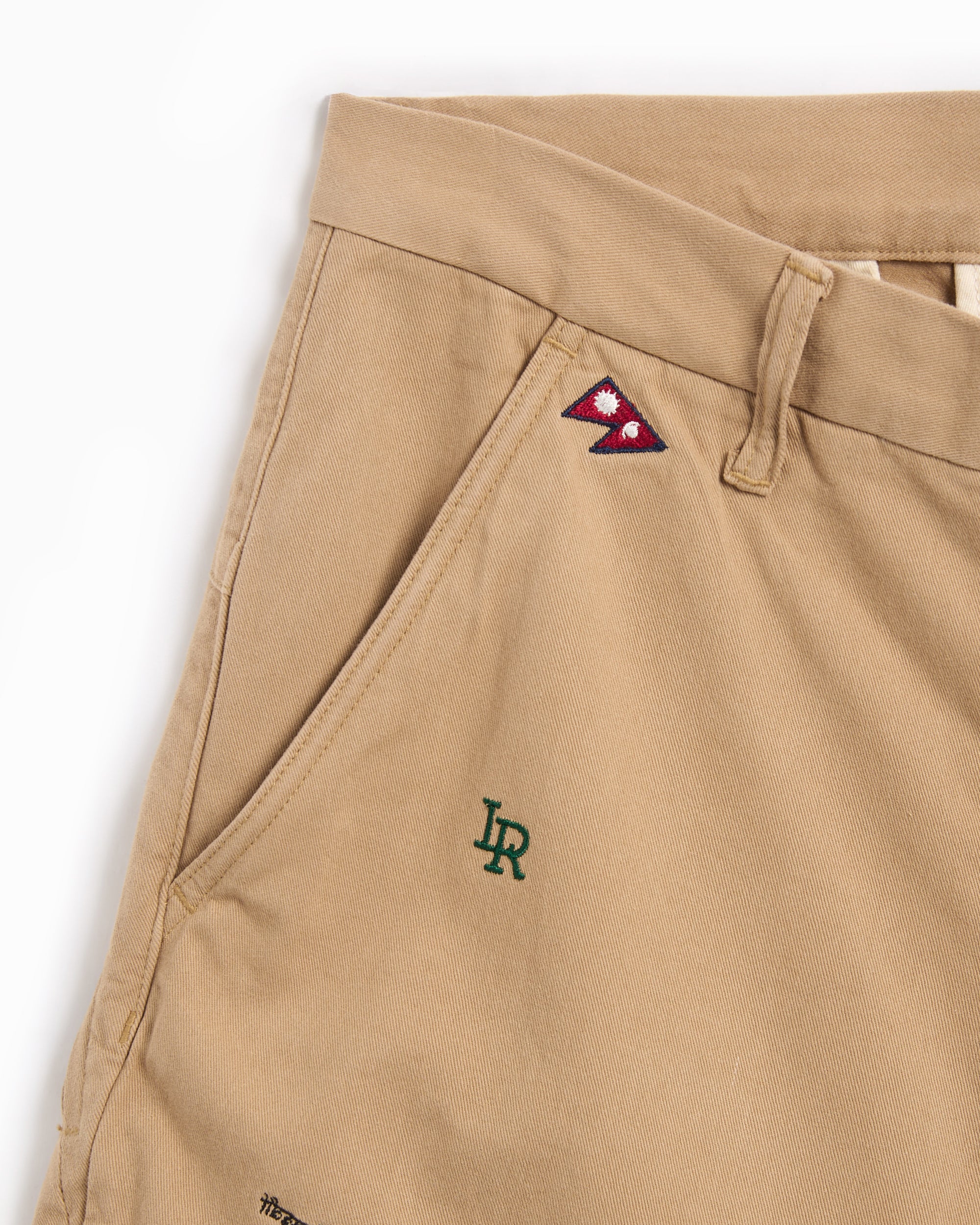Liberaiders LR NYLON UTILITY SHORTS ベージュ Liberaiders® Liberaiders® Lr Men's Embroidery Shorts Men's Shorts