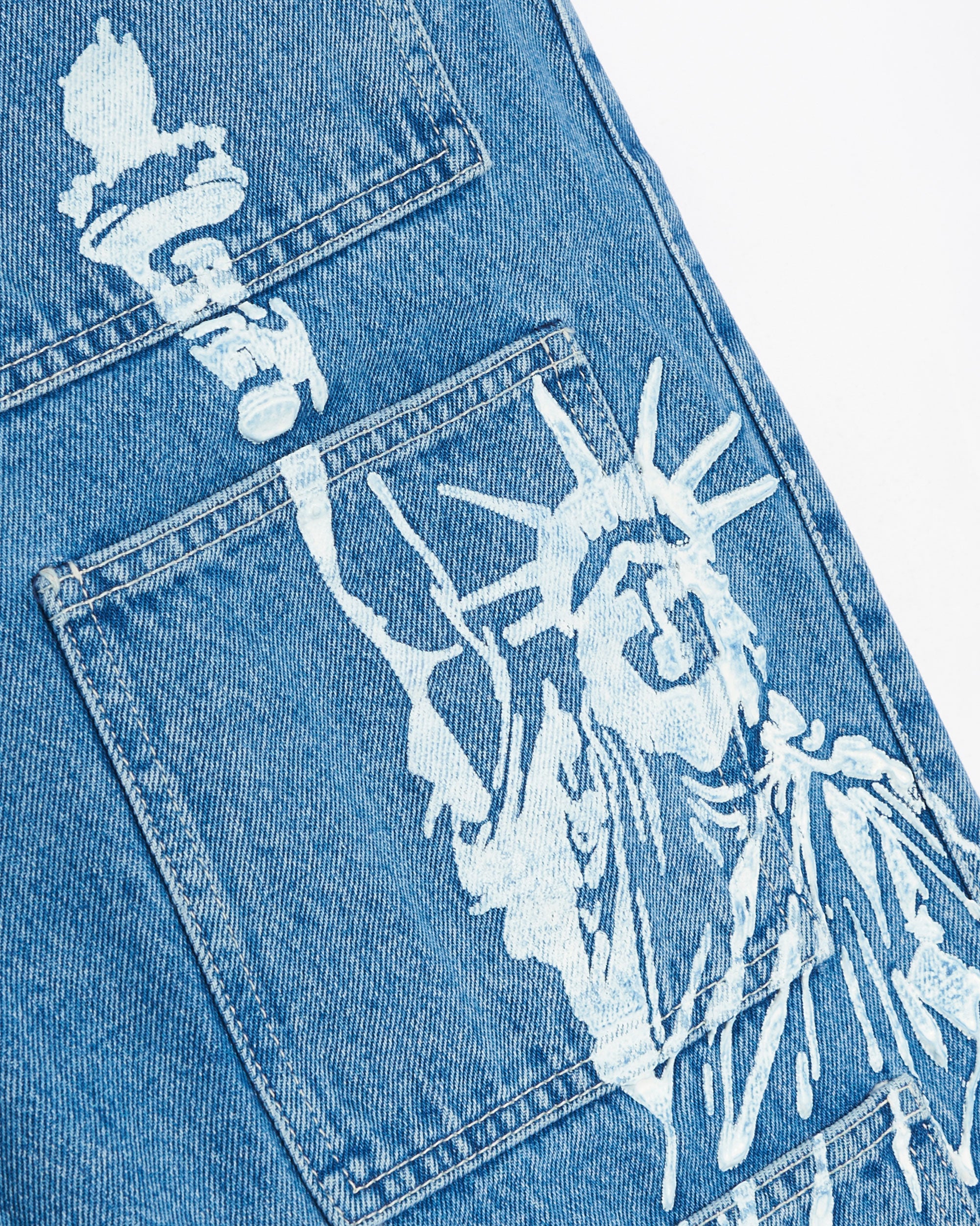 Shorts Lourdes New York Unisex Denim Cargo Shorts Unisex Shorts - LO2SMT01AP-TE427.416