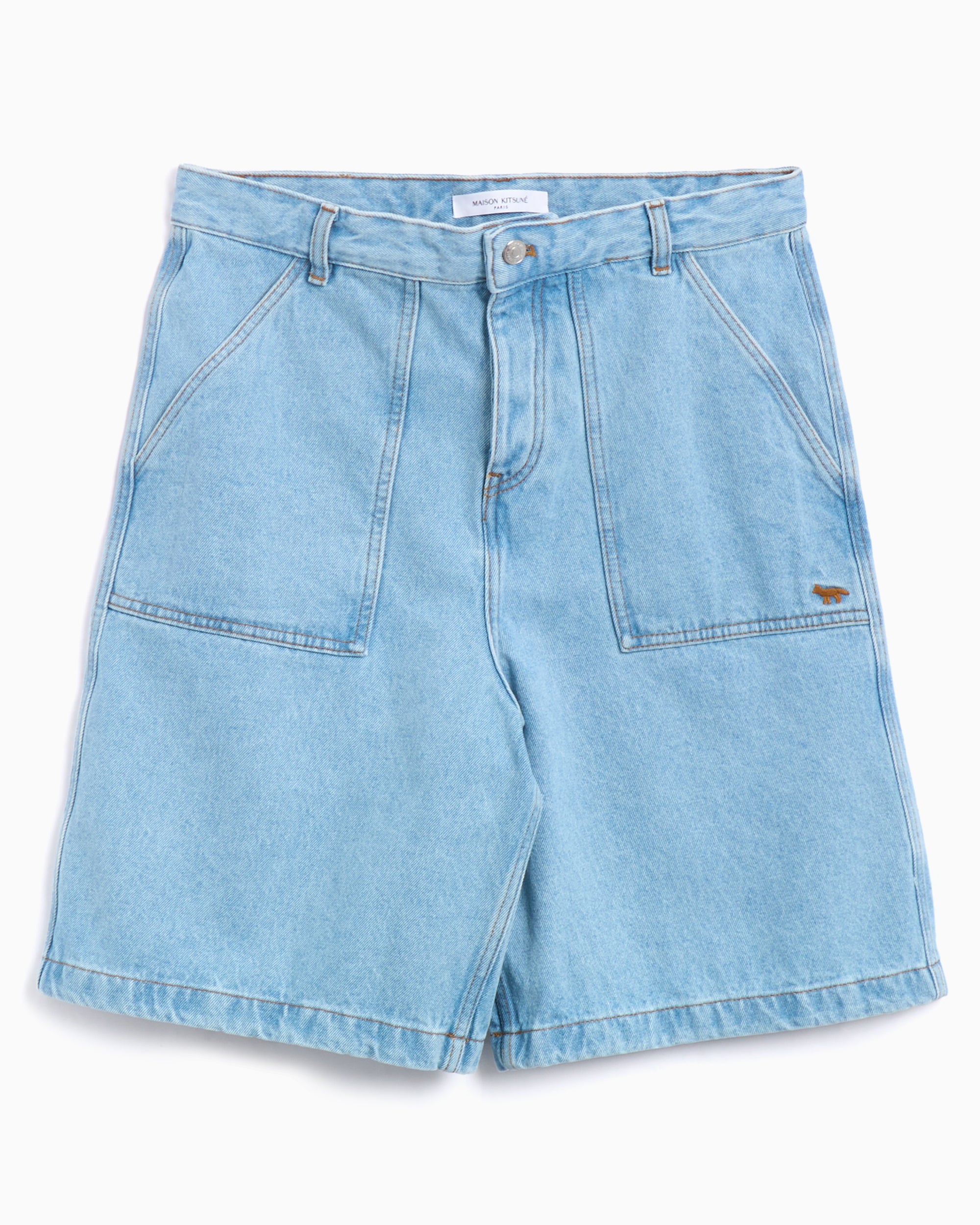 Maison Kitsuné Maison Kitsuné Workwear Men's Denim Shorts Men's Shorts