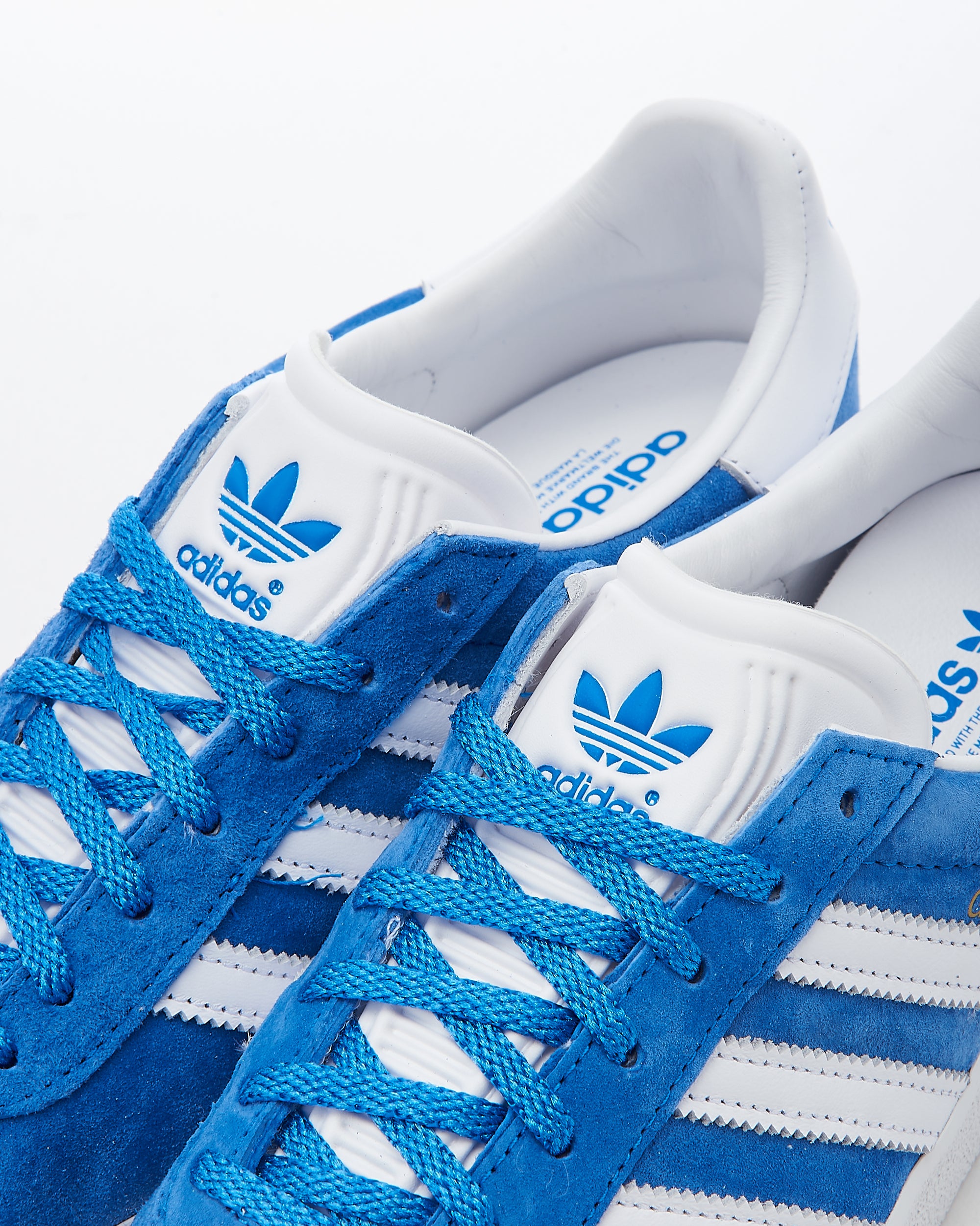 【超美品】 Gazelle ホワイト/ブルー スニーカー 23.5㎝ adidas Originals Gazelle 85