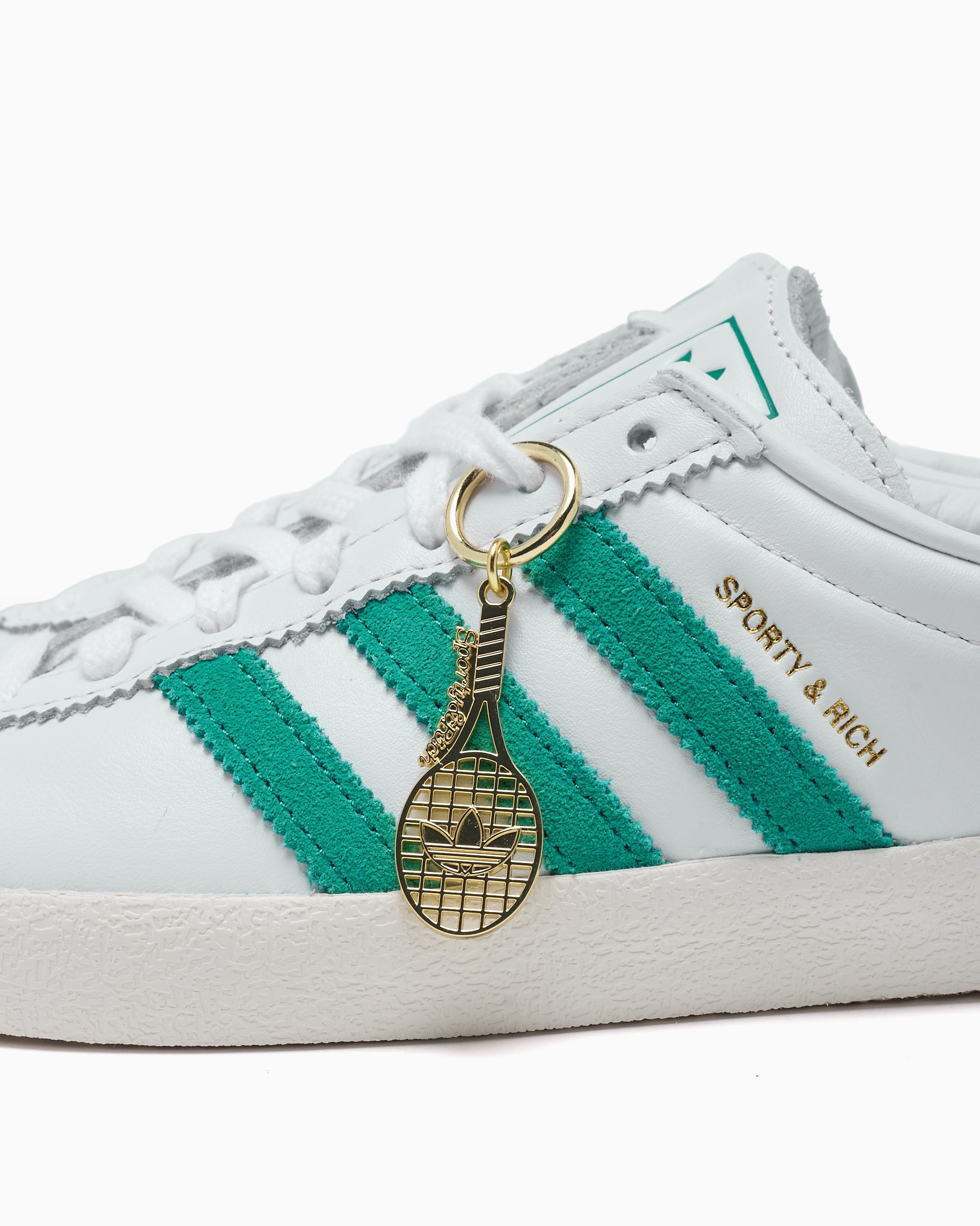 adidas sporty & rich タンクトップ ホワイト/グリーン Adidas Ribbed Tank - Off White/Court Green – Sporty & Rich