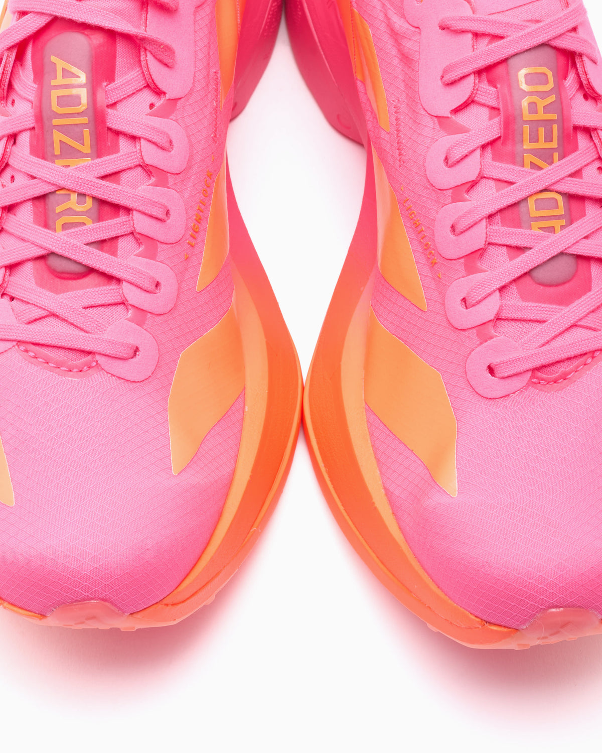 Adidas Pink and Orange Athletic Shoes with Streamlined Design adidas Adizero Evo SL M Flash Orange/ Shock Pink/ Iron Met  main image 4