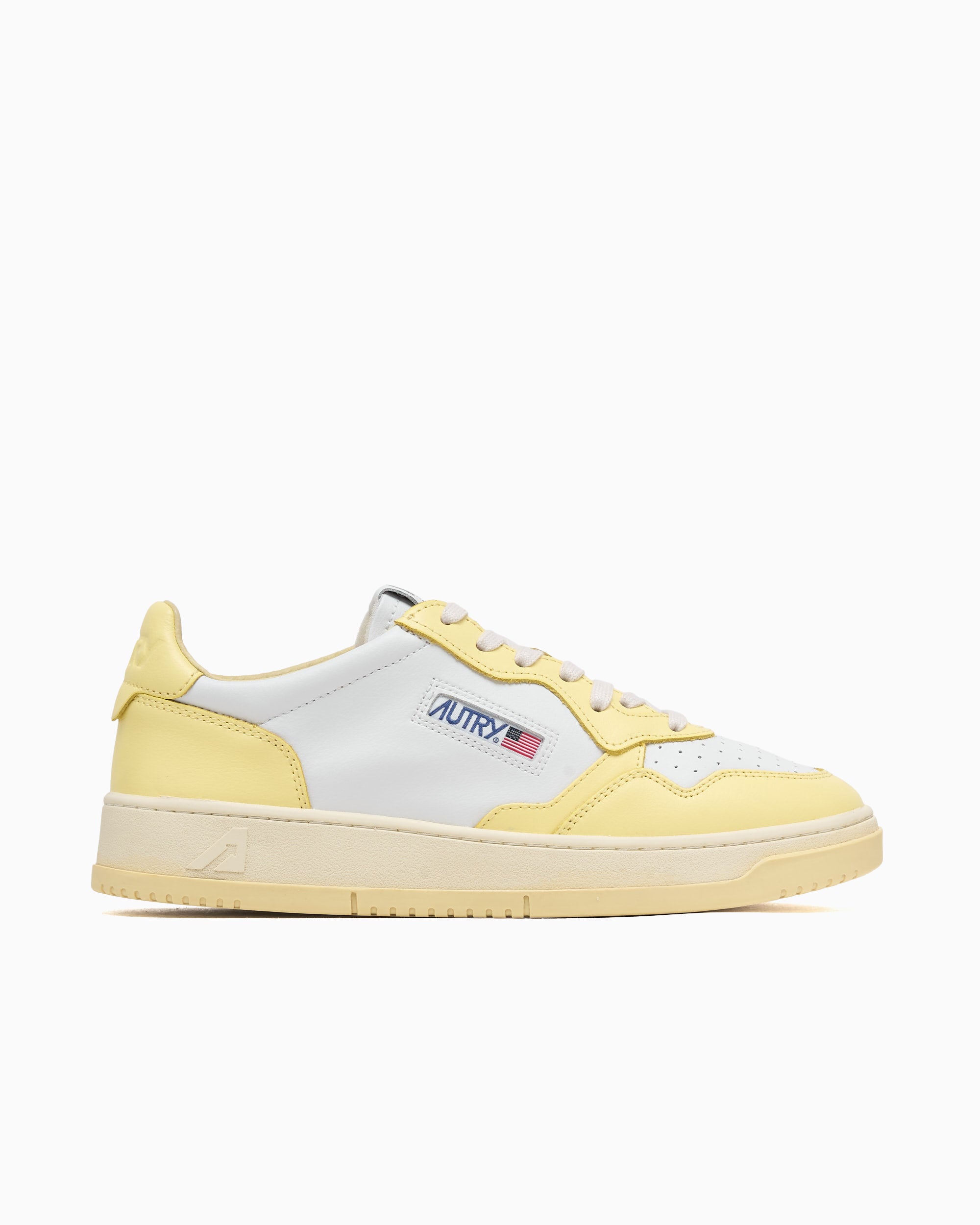 Autry Medalist Low Leather Yellow