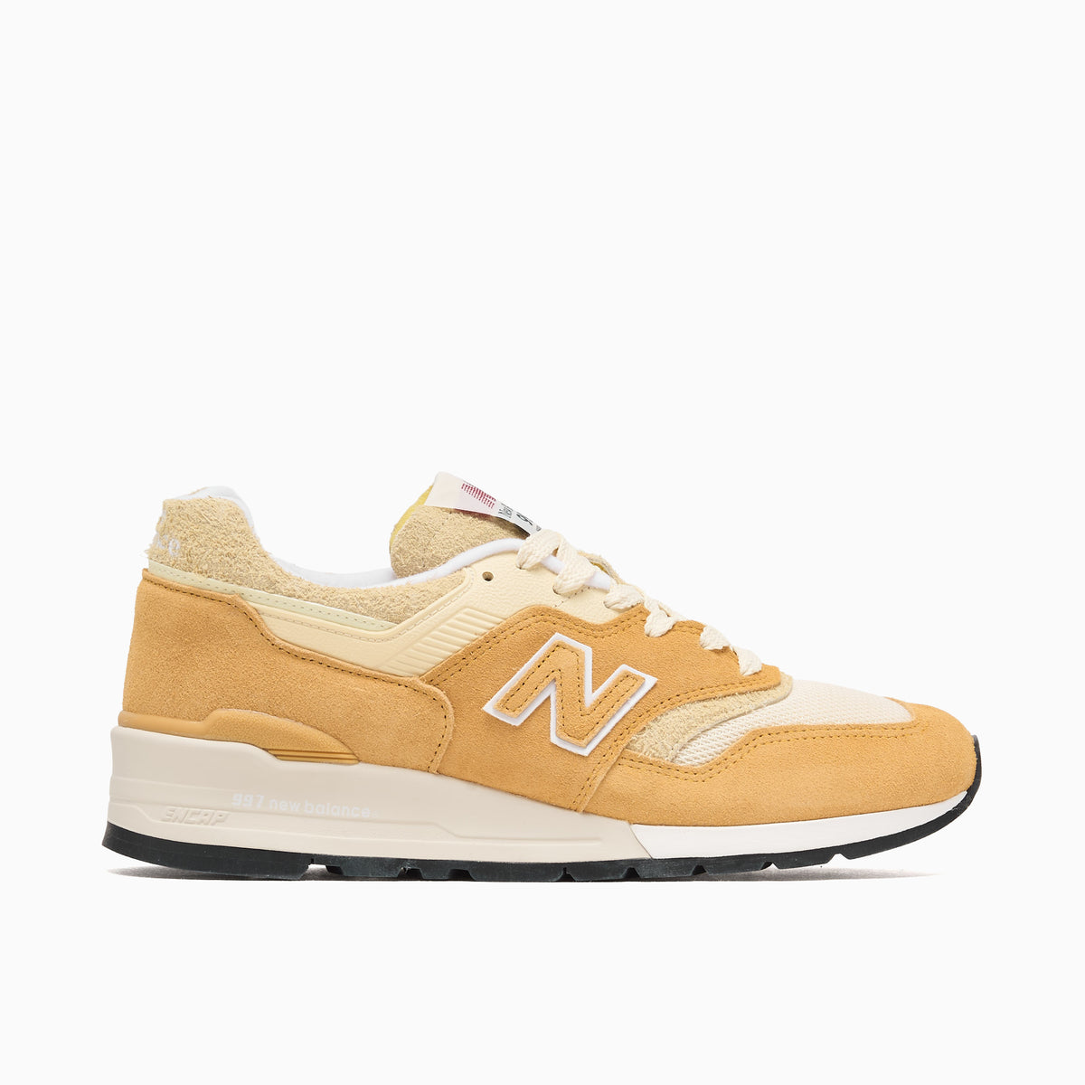 New Balance 997 Shoes Mens Size 6.5 Beige Suede Running Retro Made In‎ USA NEW BALANCE 997 mesh and leather-trimmed suede sneakers  main image 4