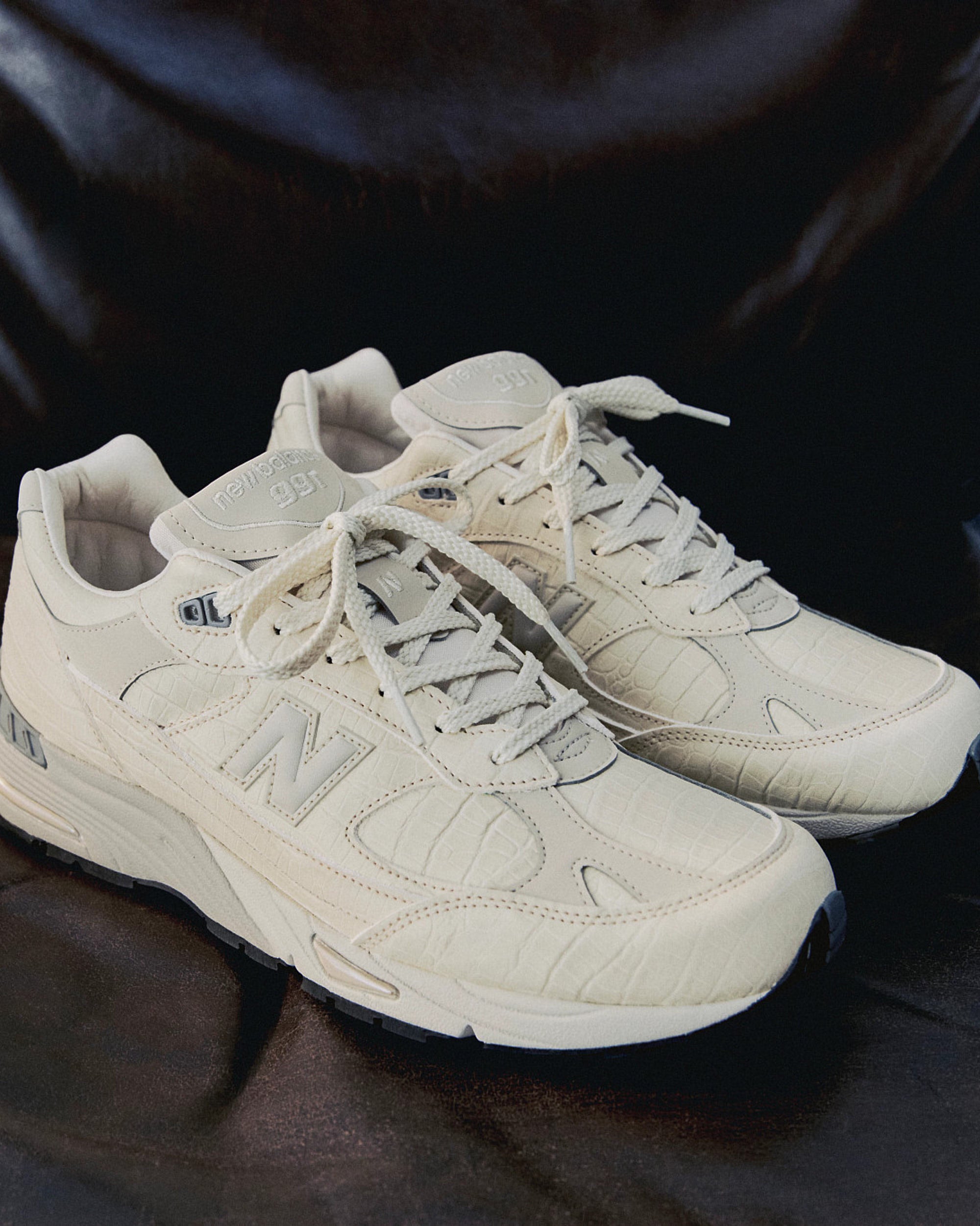 New Balance Women's W991v1 Croc Skin 