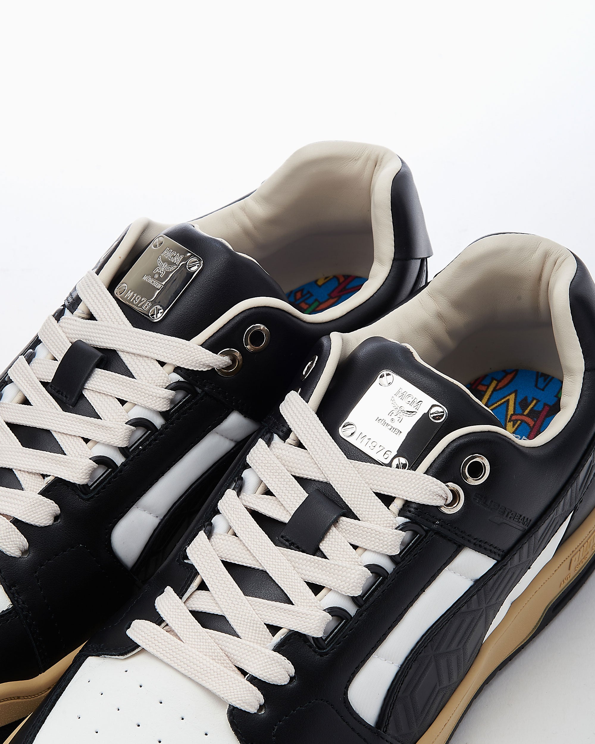 その他 mcm puma Shop Black Mens Puma PUMA X MCM Slipstream Lo Court Lace Up