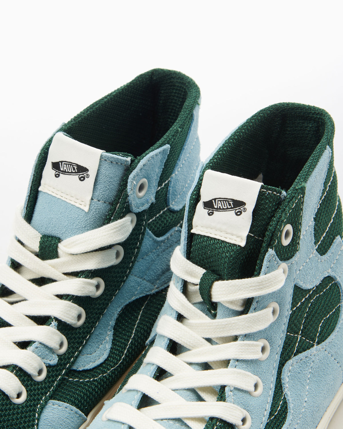 Vans Vault Sk8 High WP VR3 LX  Canvas and Suede Green / Blue Mens Size 6 Blue Vans Vault Sk8-HI LX OG | SVD main image 4