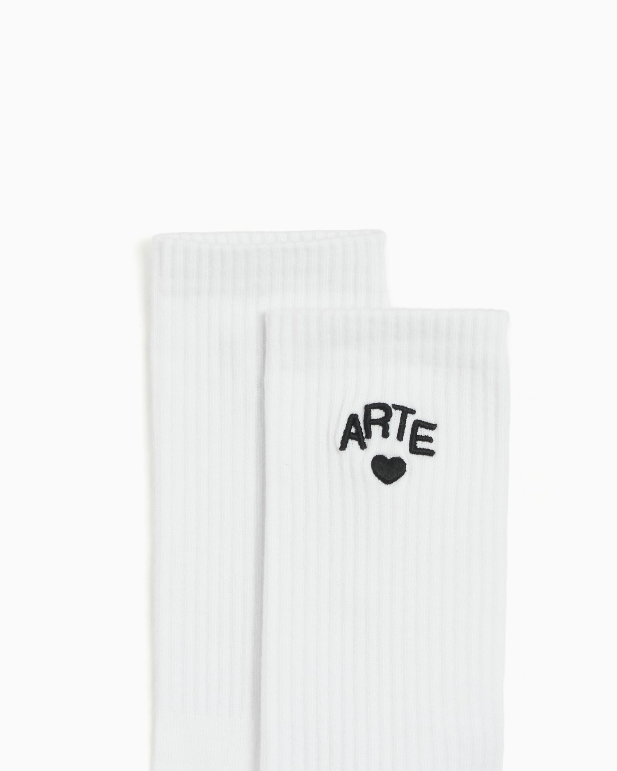 Socks Arte Antwerp Heart Socks - AW26-174M-White