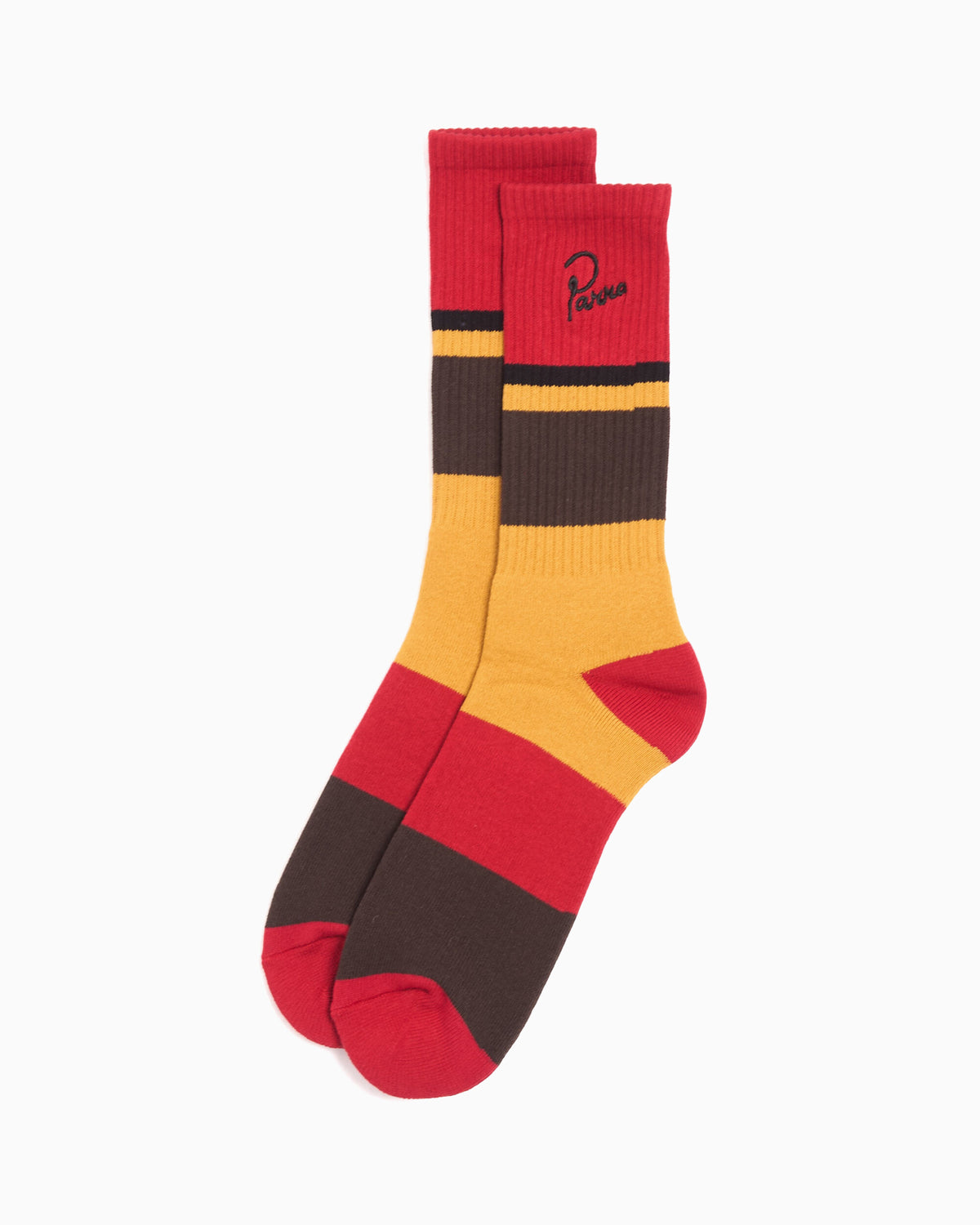 Socks by Parra Signature Unisex Socks - 56362-Dark red