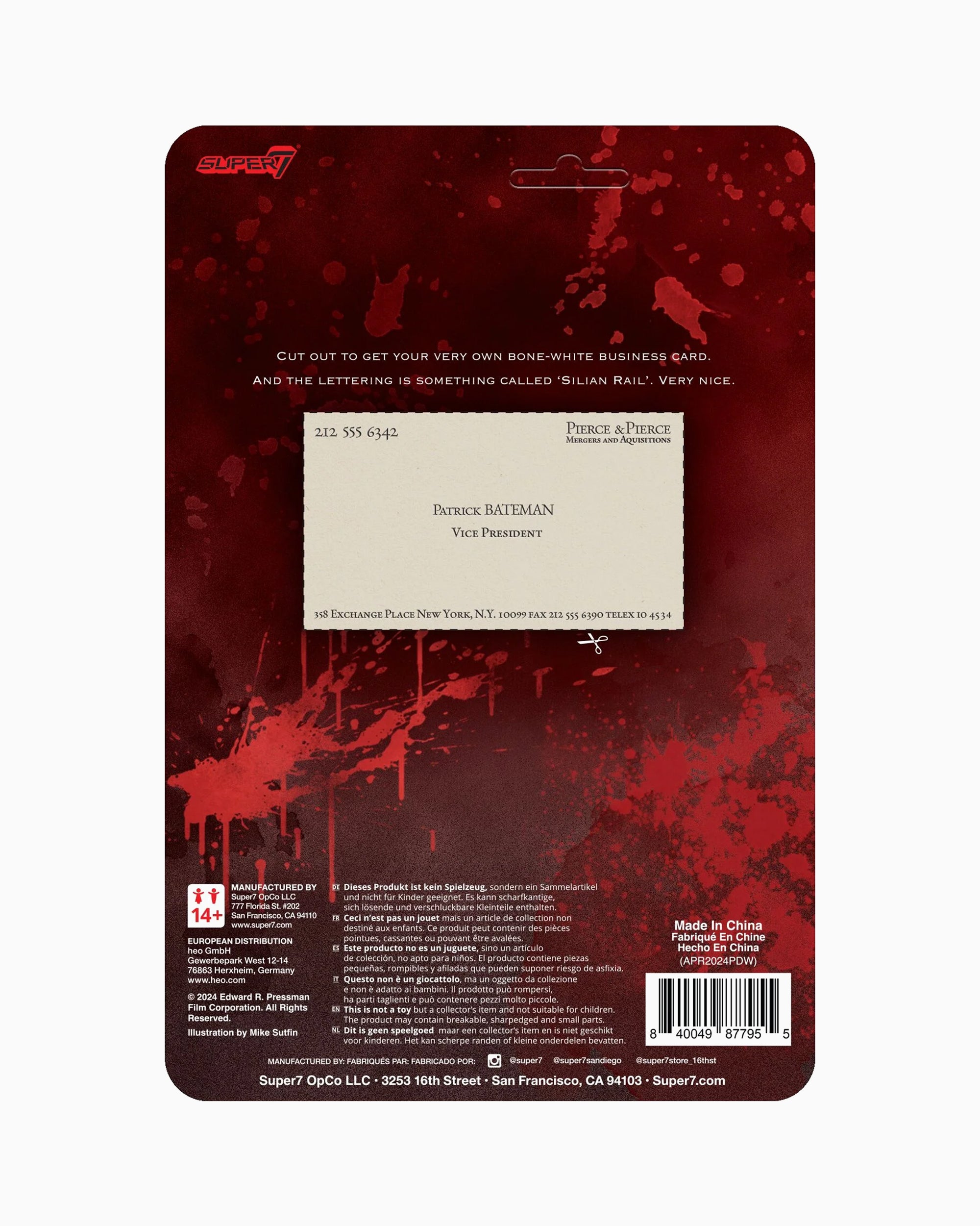 Super7 American Psycho ReAction Figures - Patrick Bateman