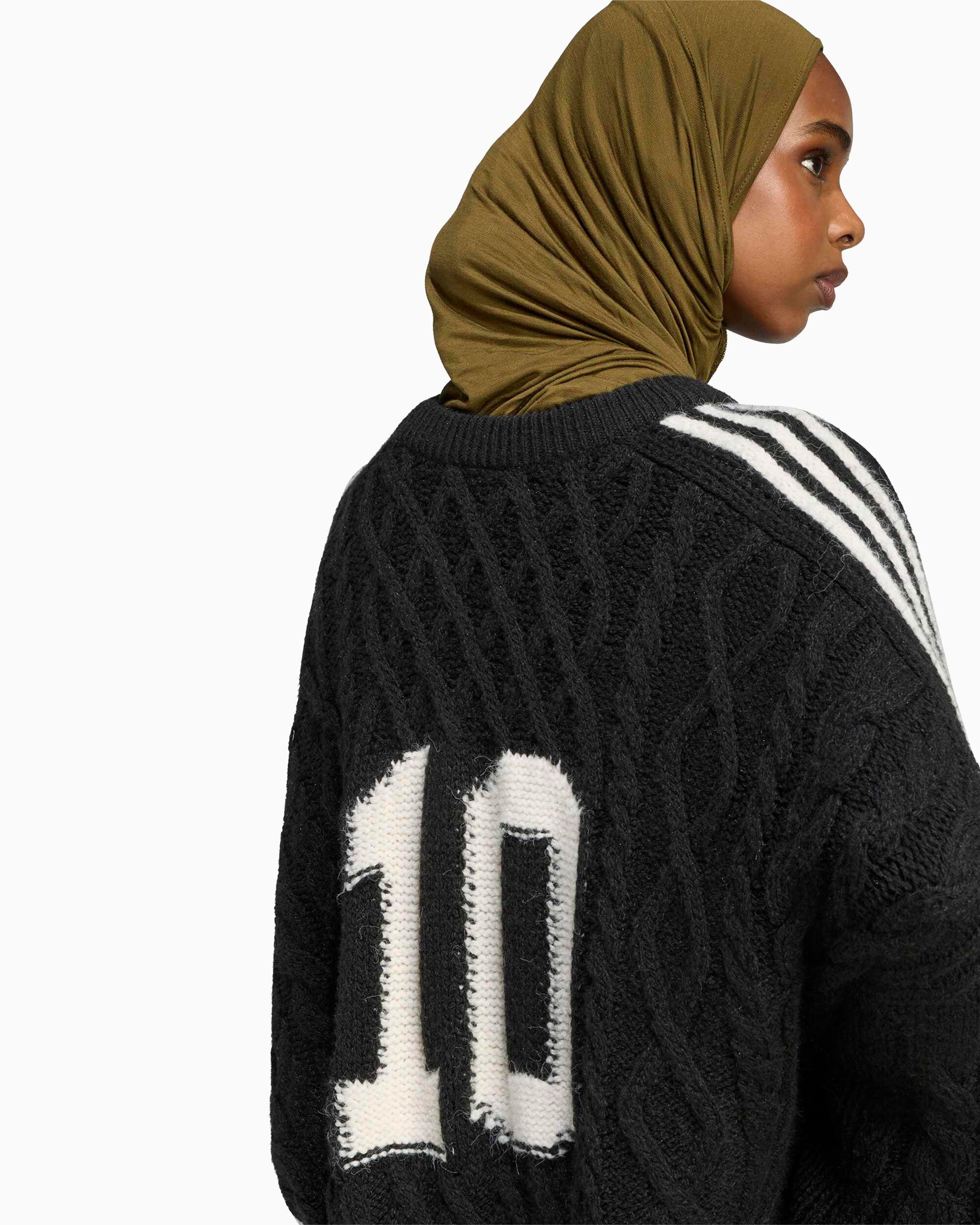 Sweaters adidas Originals Cable Knit Graphic Oversize Women's Sweater - KR9621