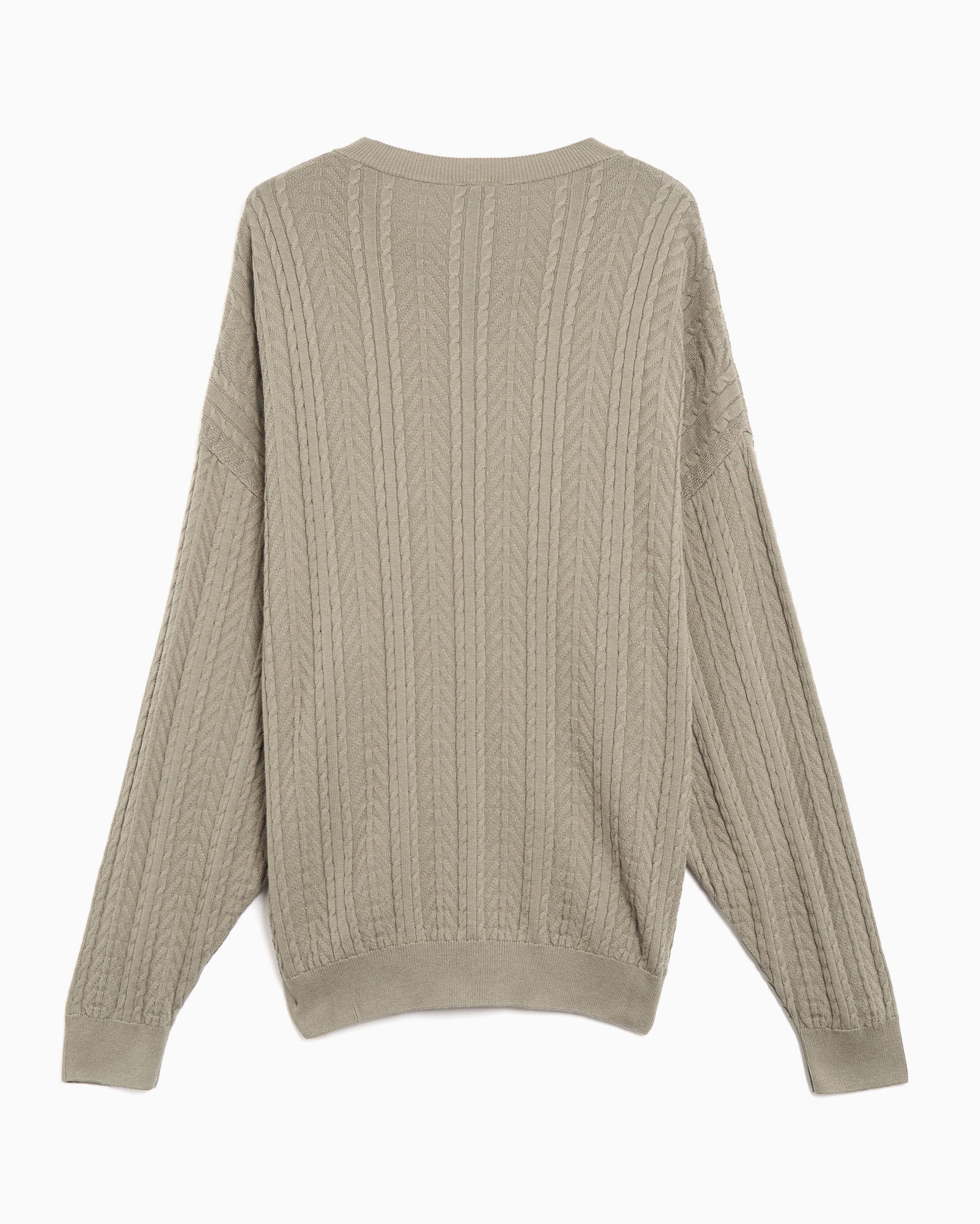 ベージュ　ニット adidas Originals Cable Knit Relaxed Men's Sweater