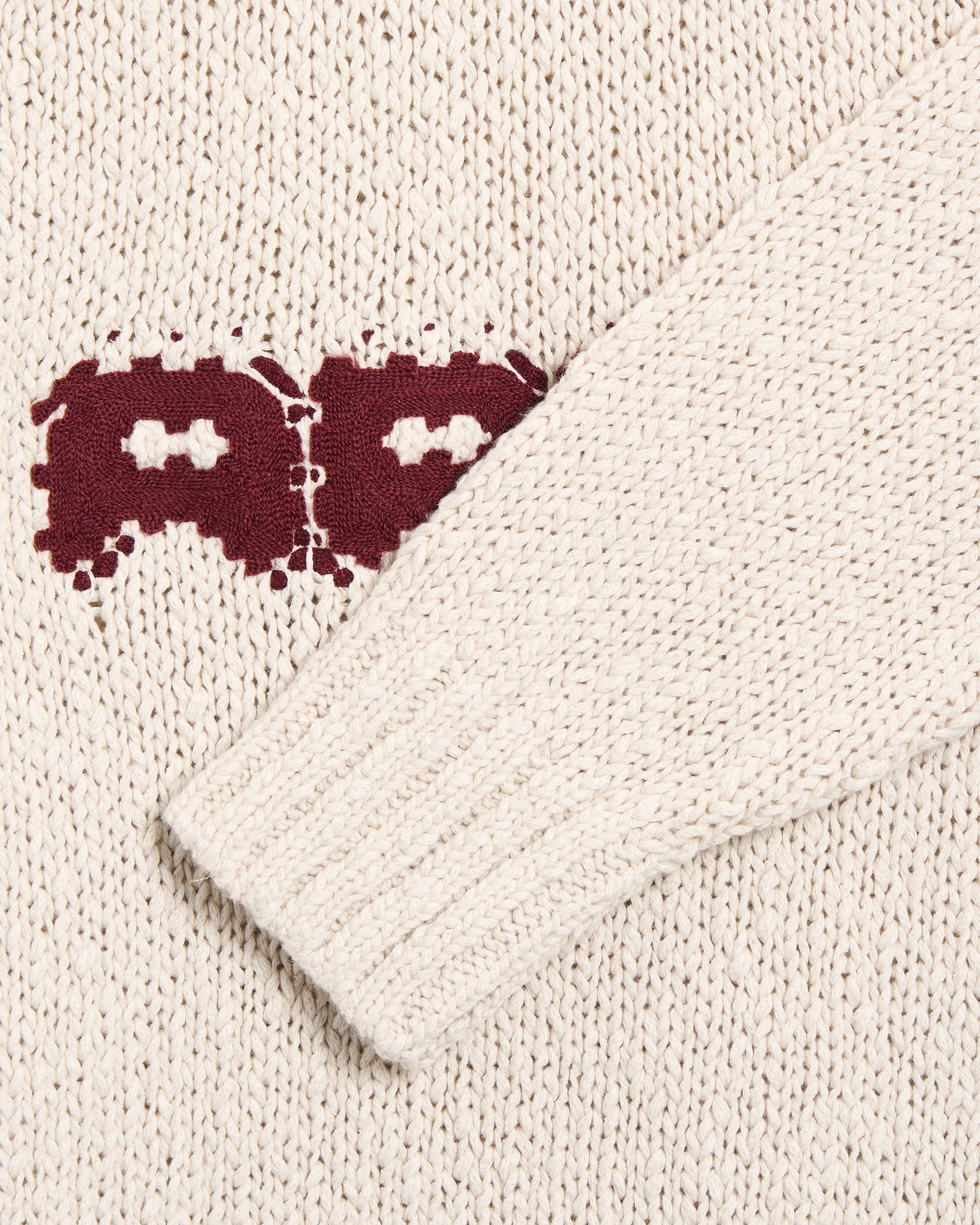Sweaters Arte Antwerp Pixel Front Logo Men's Sweater - AW25-226K-Cream