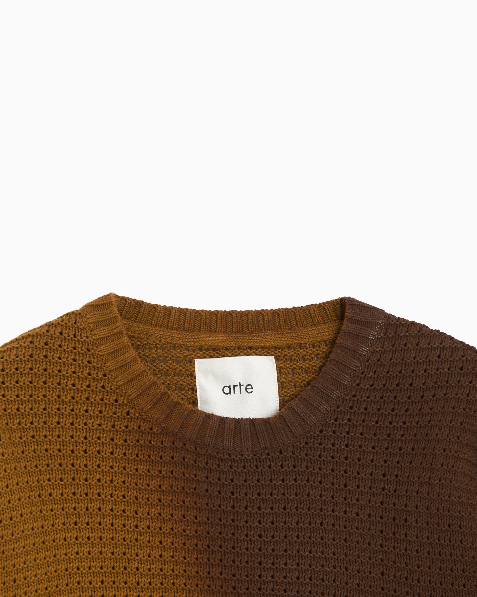 Sweaters Arte Antwerp Polyform Sunfade Logo Men's Sweater - AW26-062K-Brown