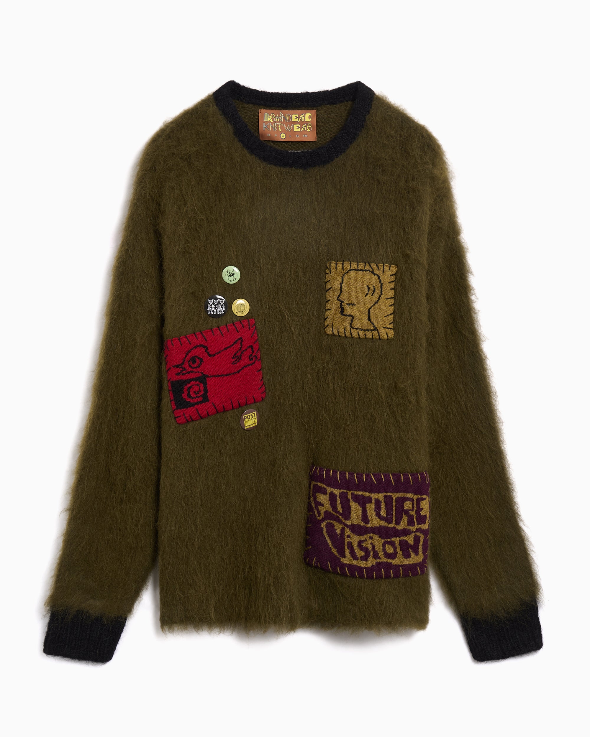 Brain Dead Future Vision Graphic Boxy Men's Sweater
