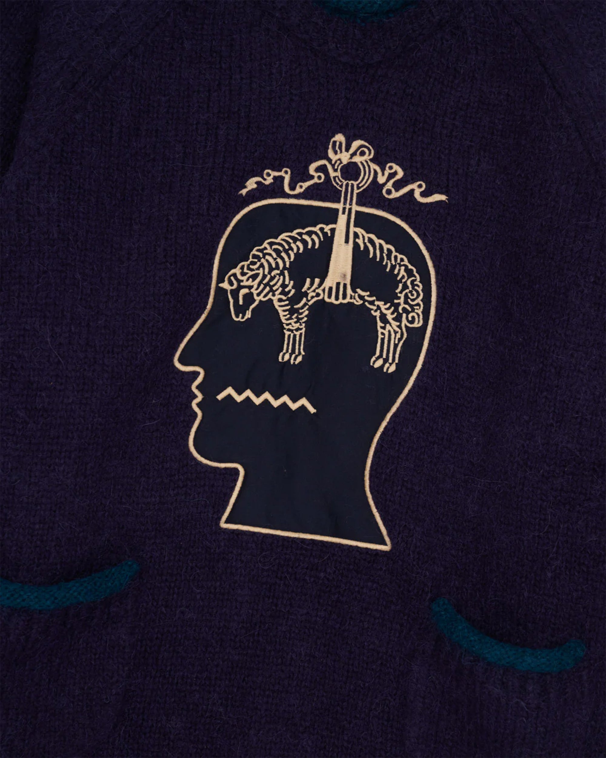 Sweaters Brain Dead x Brooks Brothers California Embroidered Relaxed Men's Sweater - BDF25T15004614NY01