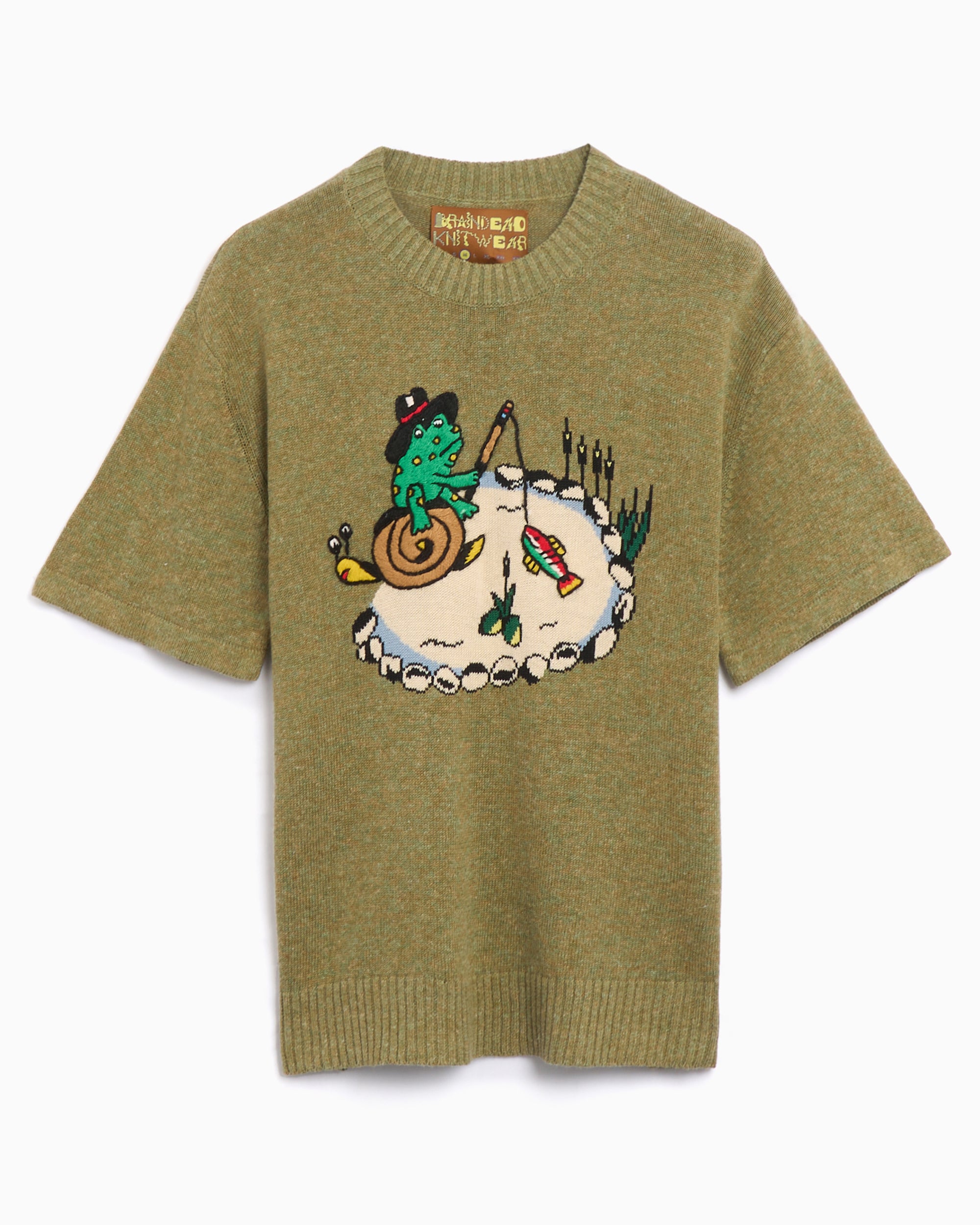 Brain Dead x South2 West8 Men's Short Sleeve Sweater Men's Sweater