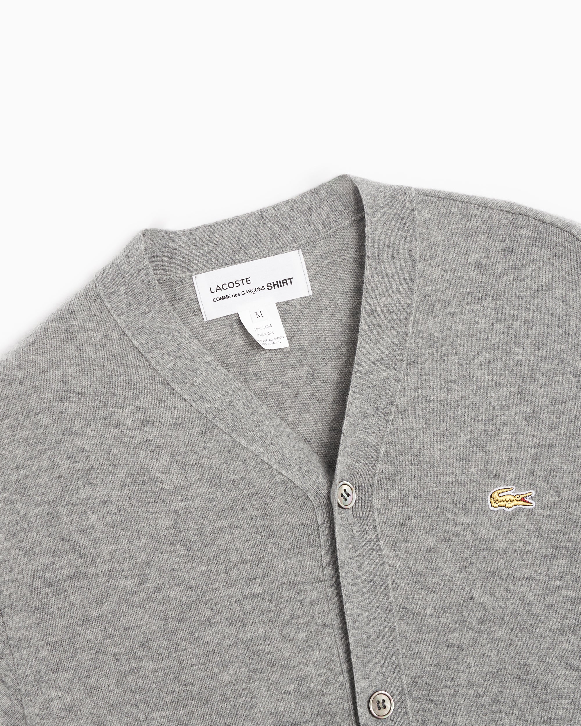 Jersey Comme Des Garçons Shirt x Lacoste Men's Knit Cardigan para homb