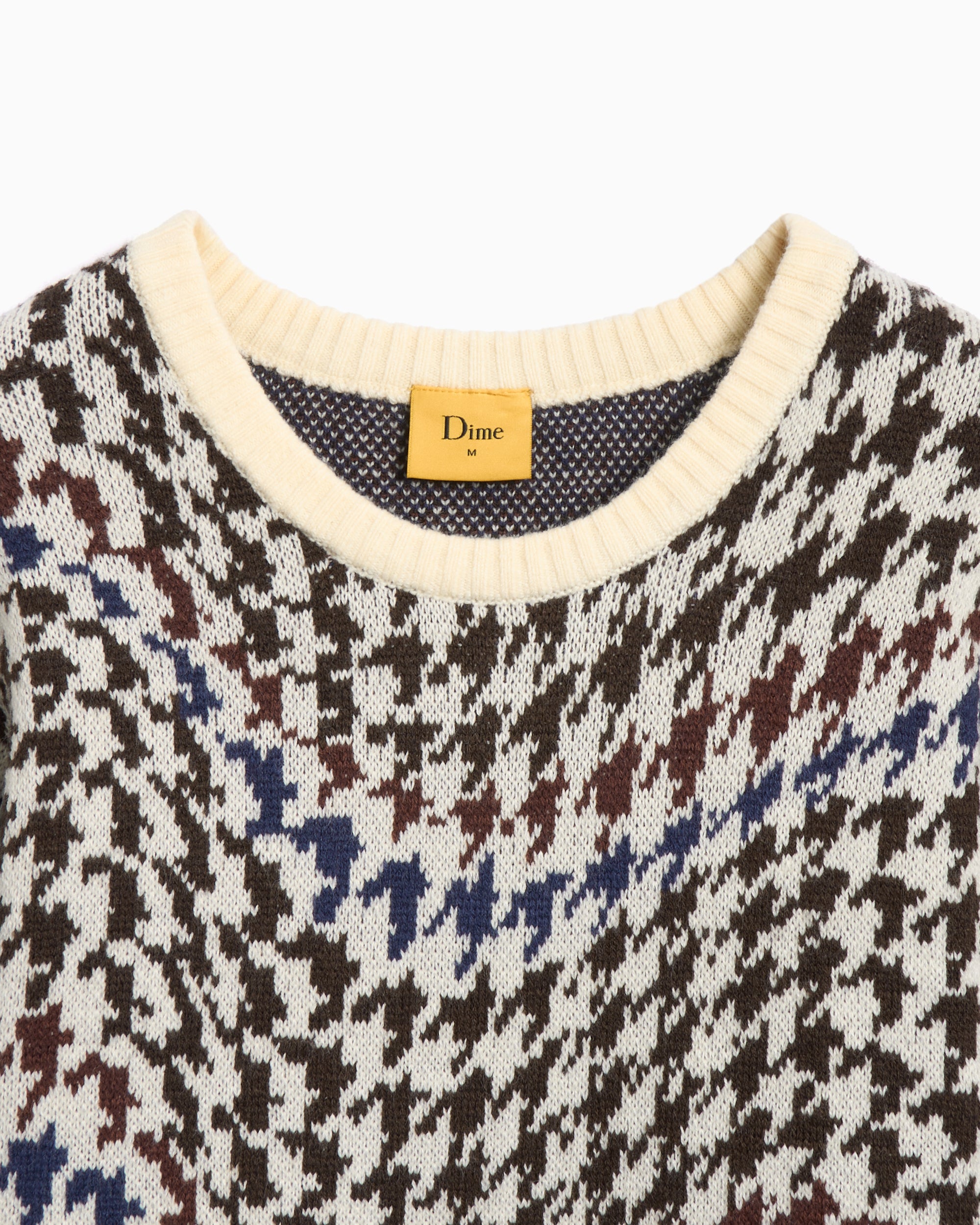 Dime MTL Houndstooth Men's Knit Sweater Men's Sweater