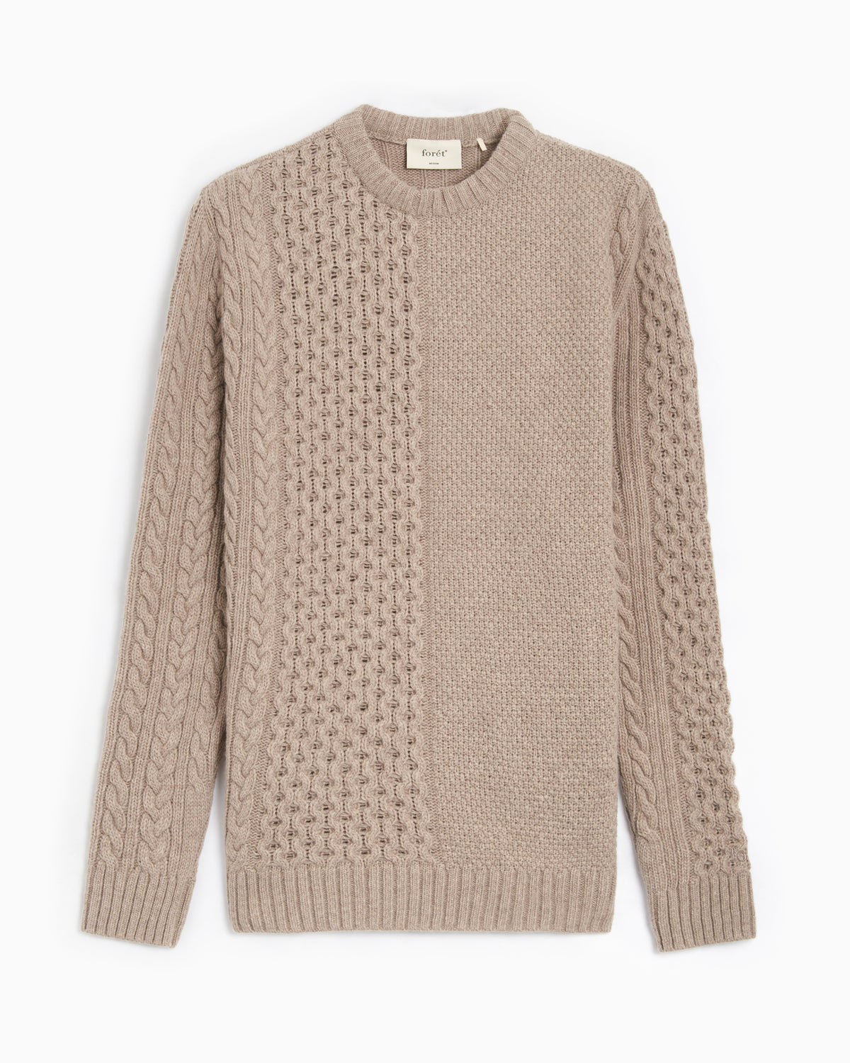 Forét Hybrid Men's Cable Knit Sweater Men's Sweater