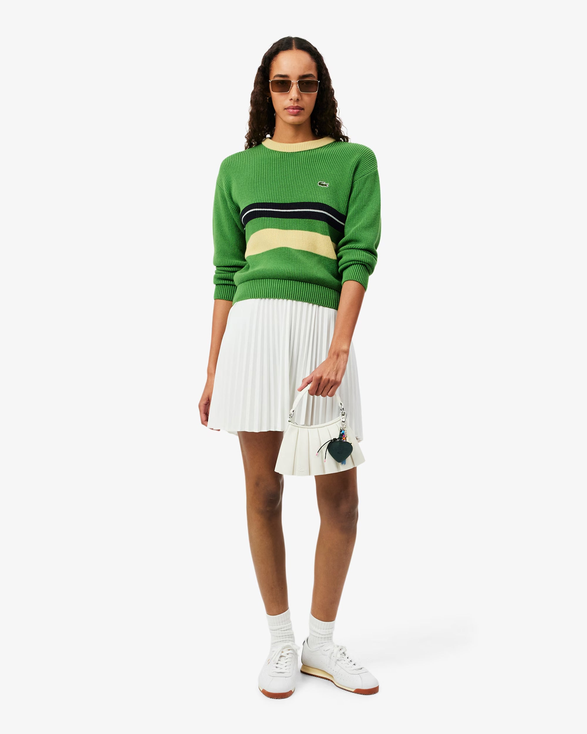 Lacoste Re-edition Logo Relaxed Women's Sweater