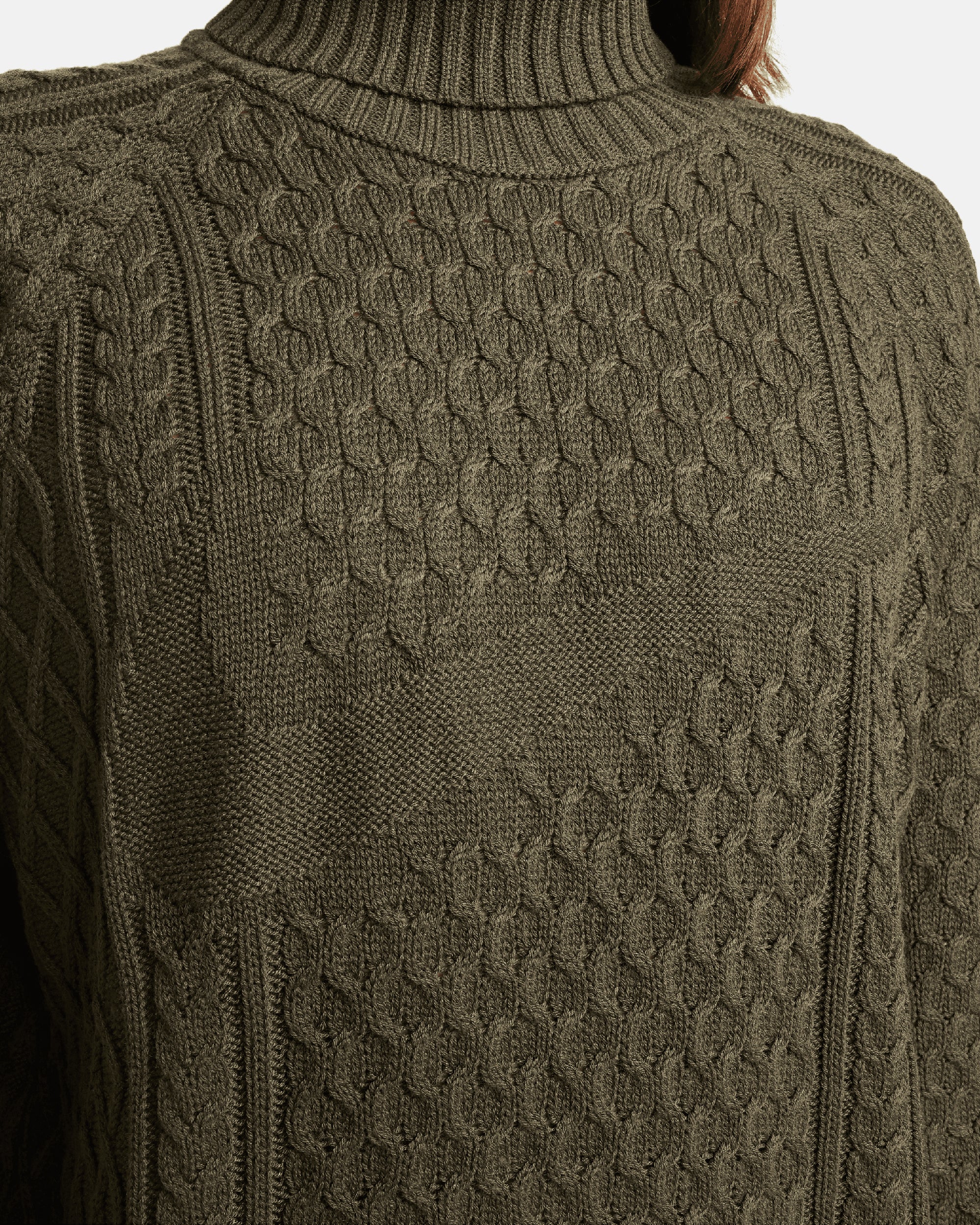 Nike Life Men's Turtleneck Cable Knit Sweater Men's Sweater