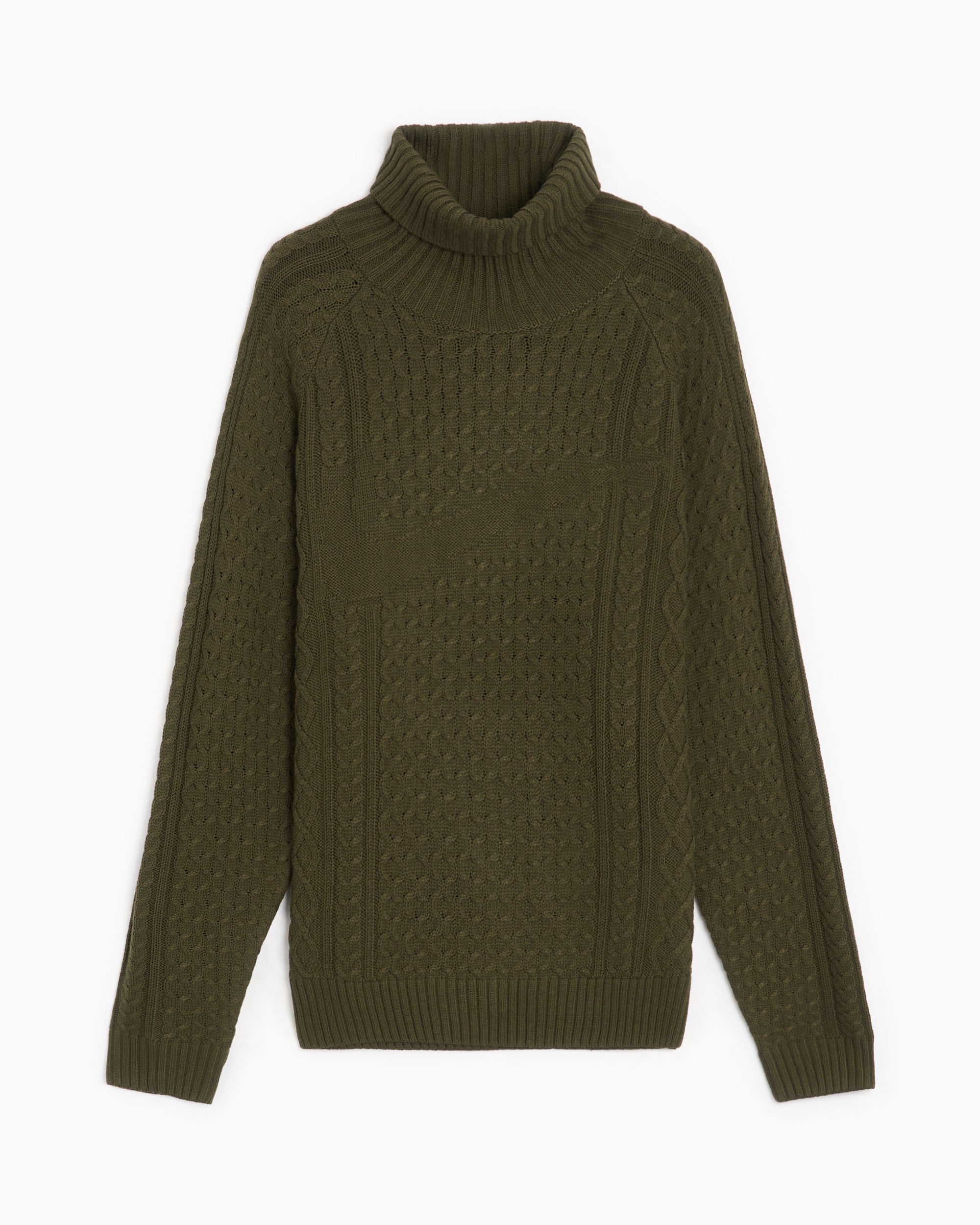 Nike Life Men's Turtleneck Cable Knit Sweater Men's Sweater