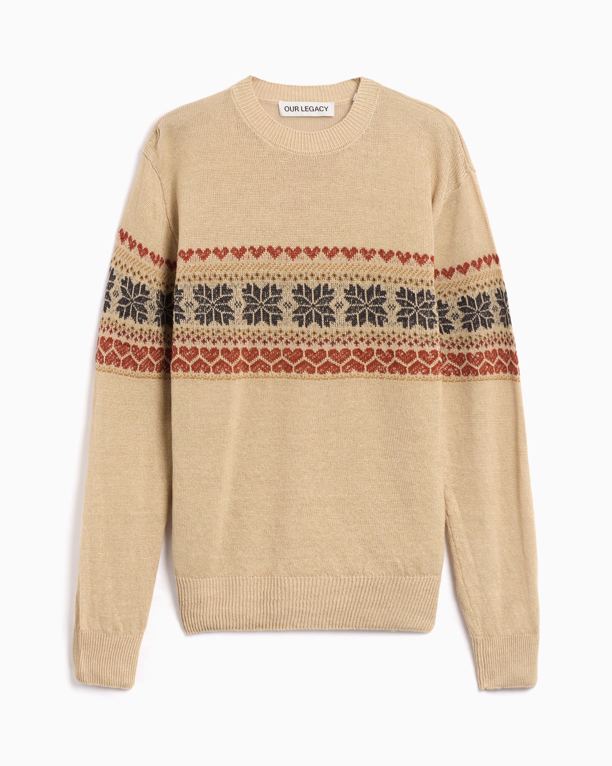 Our Legacy Snow Fairisle Hemp Men's Base Roundneck Sweater Men's Sweat