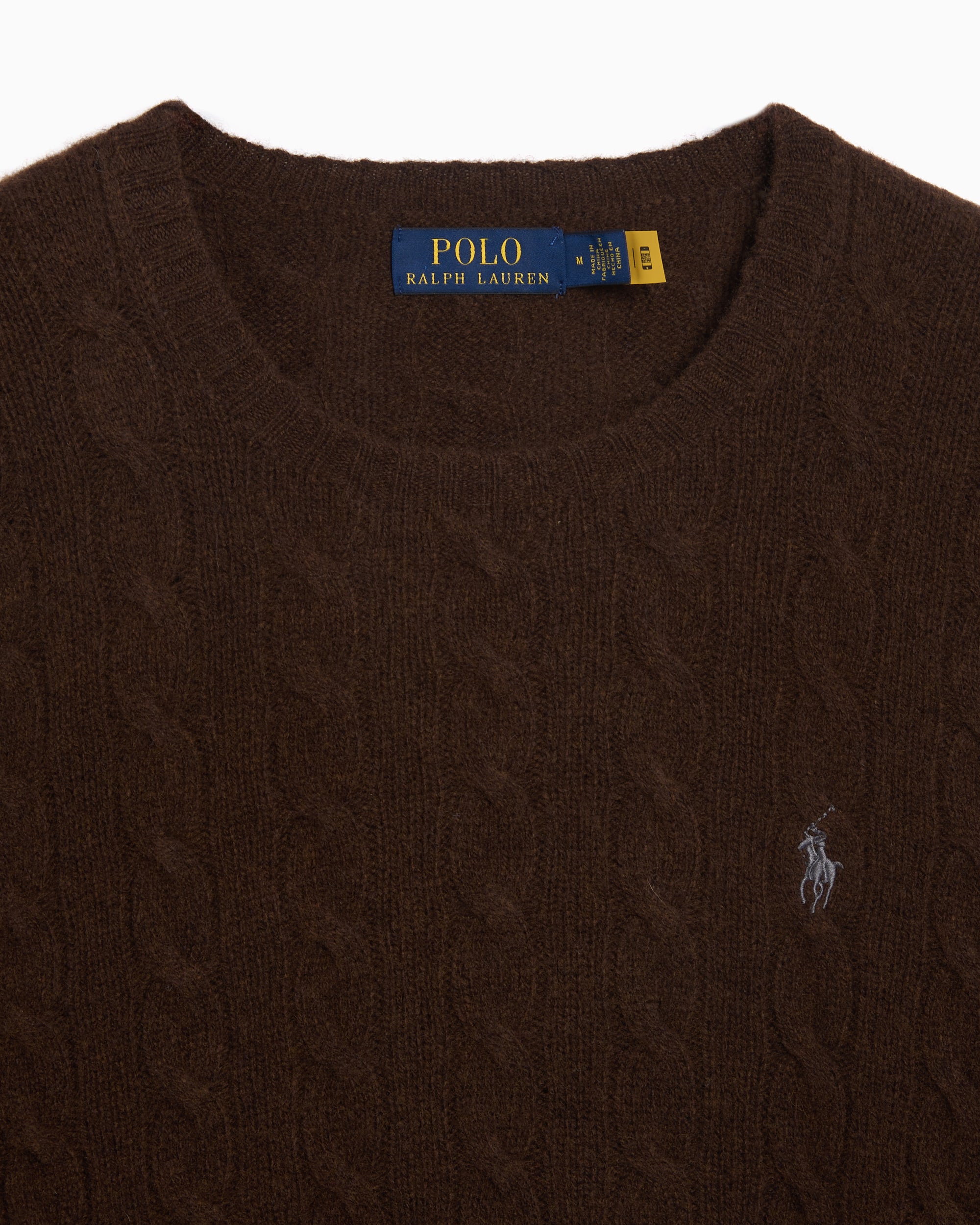 POLO RALPH LAUREN ブラウン ニット L Polo Ralph Lauren Logo Men's Sweater