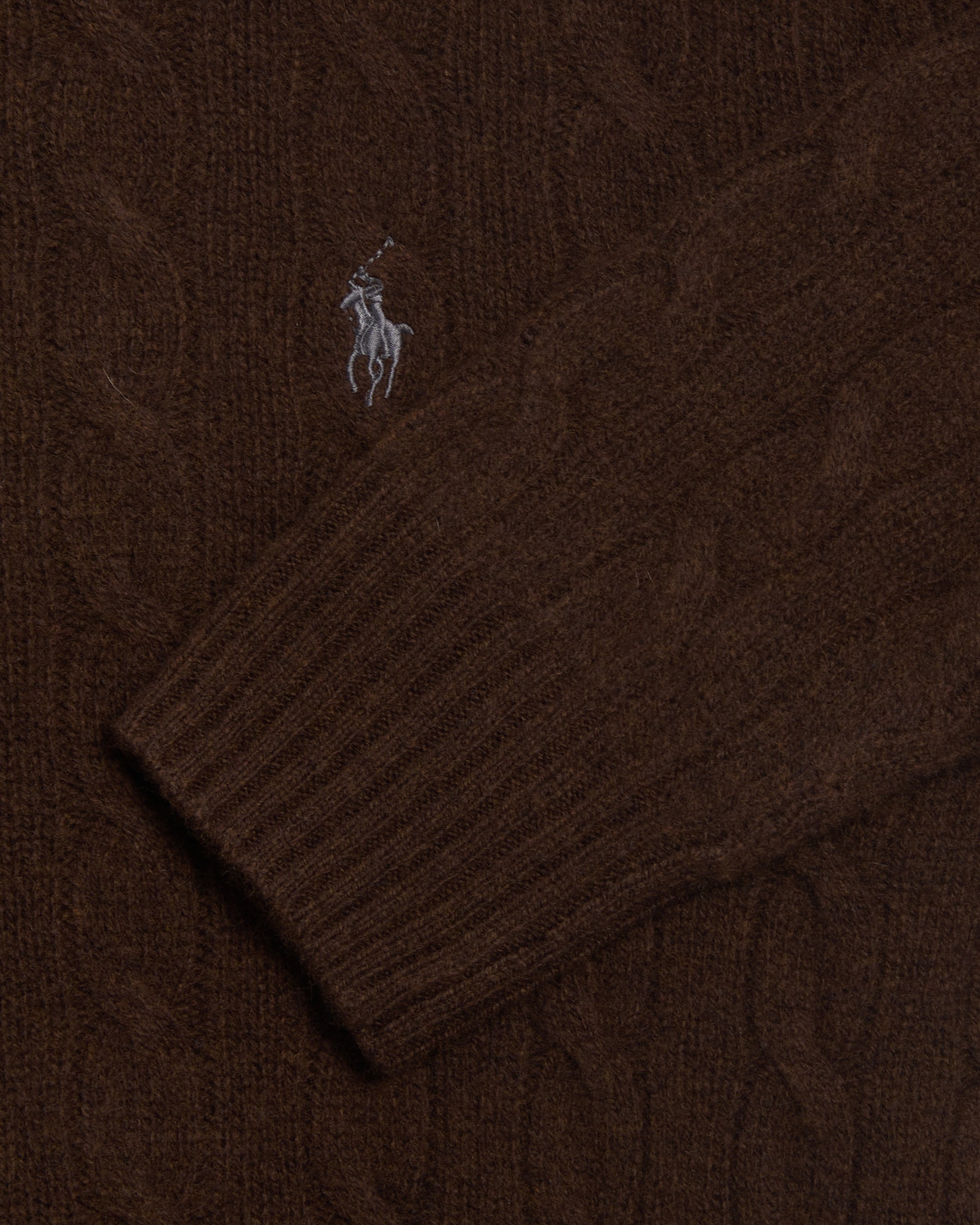 POLO RALPH LAUREN ブラウン ニット L Polo Ralph Lauren Logo Men's Sweater