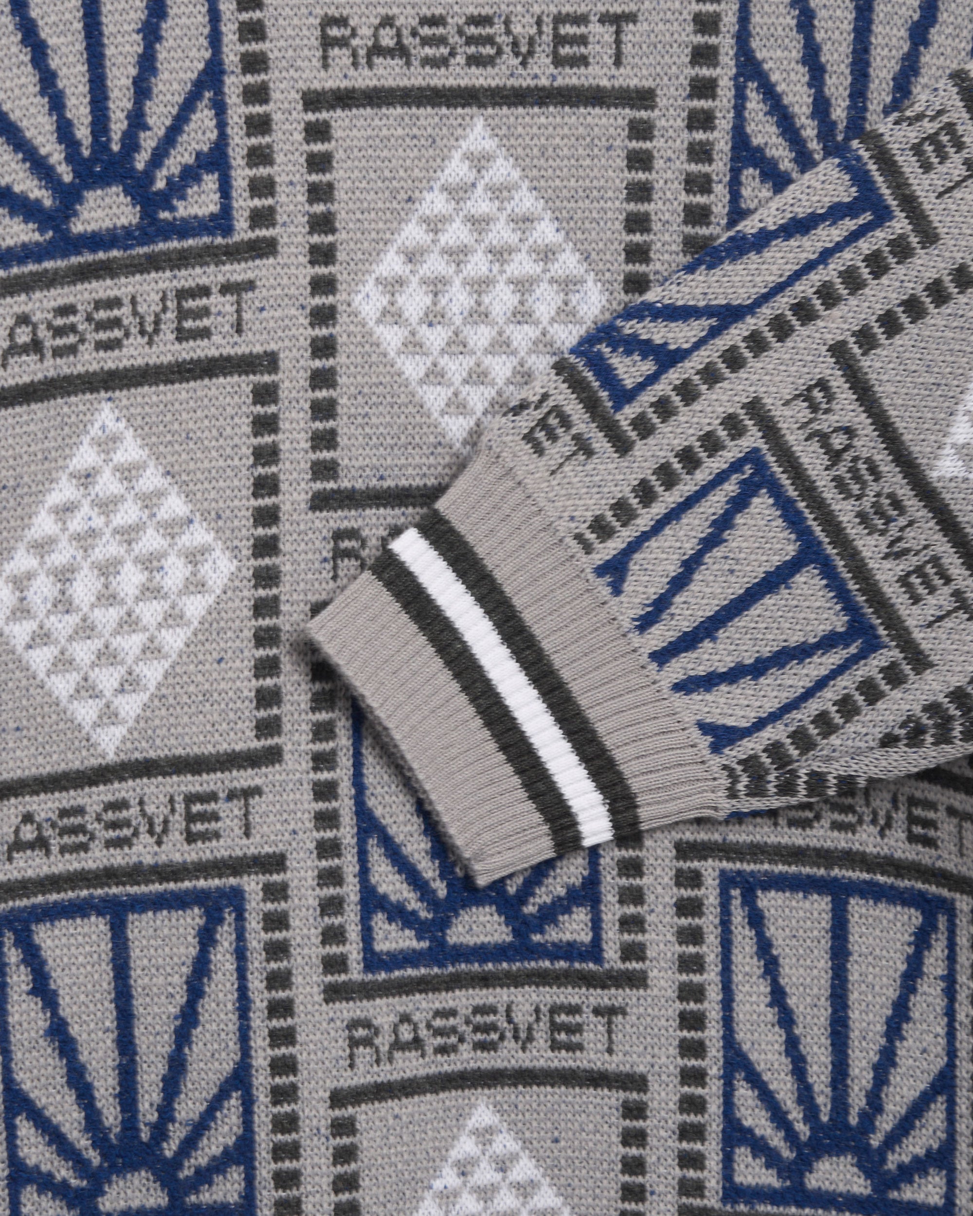 Sweaters Rassvet Pattern Logo Men's Jacquard Knit Sweater Men's Sweater - PACC15N002-2