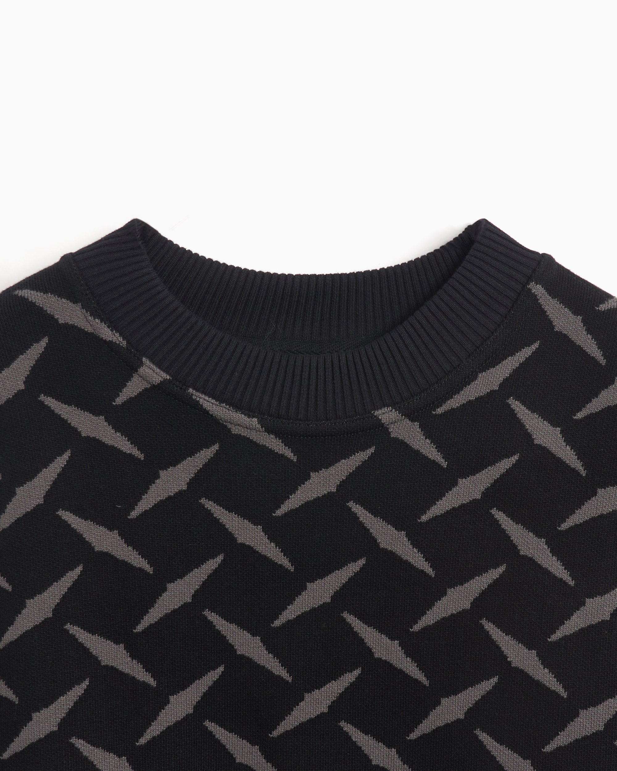 Sweaters RAVE skateboards Boyd Men's Knit Sweater Boxy Men's Sweater - PN21674-Black / Dark Grey