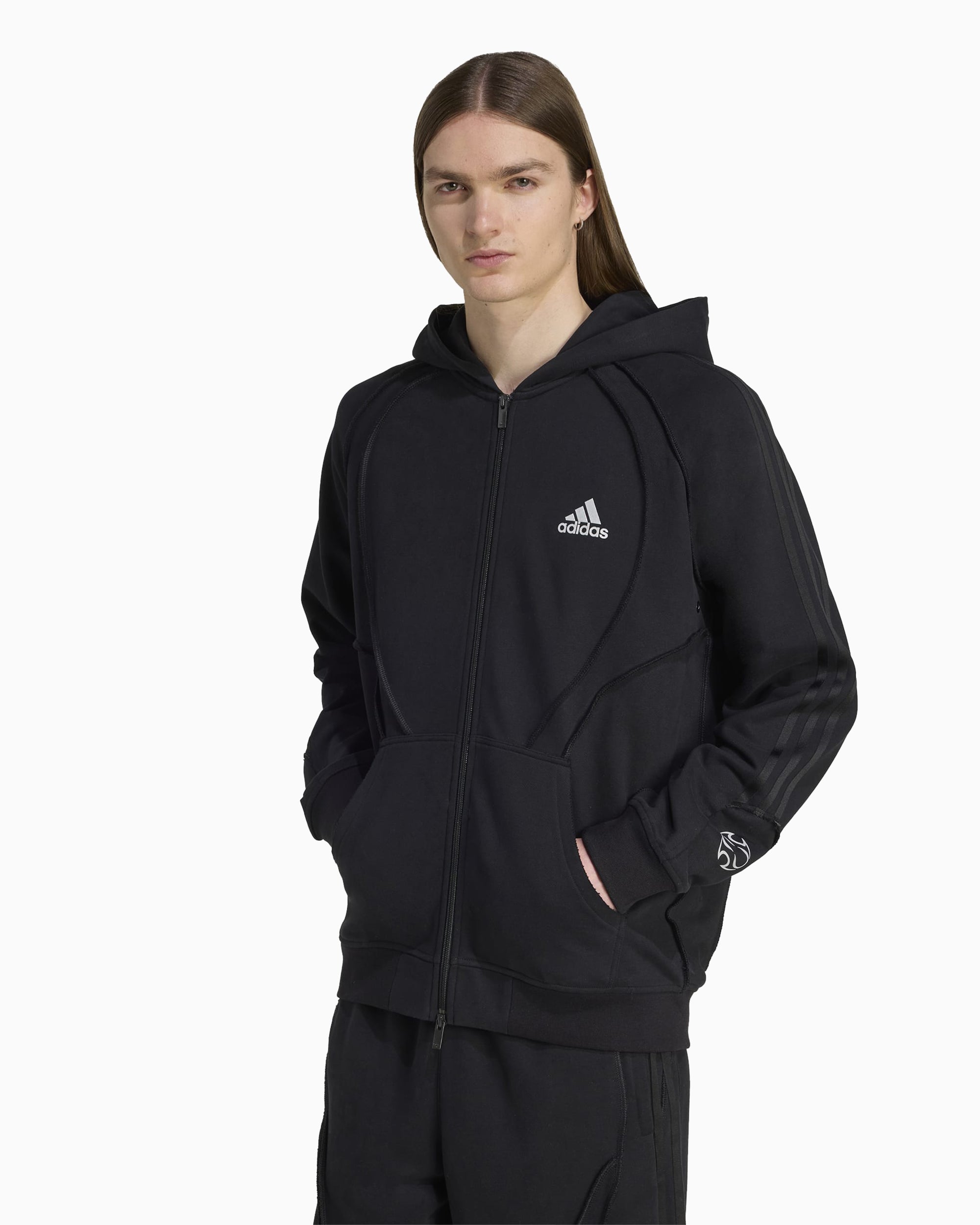 adidas ジップパーカー　adilenium adidas Adilenium Adilenium Teamgeist Relaxed Men's Zip-Up Sweatshirt