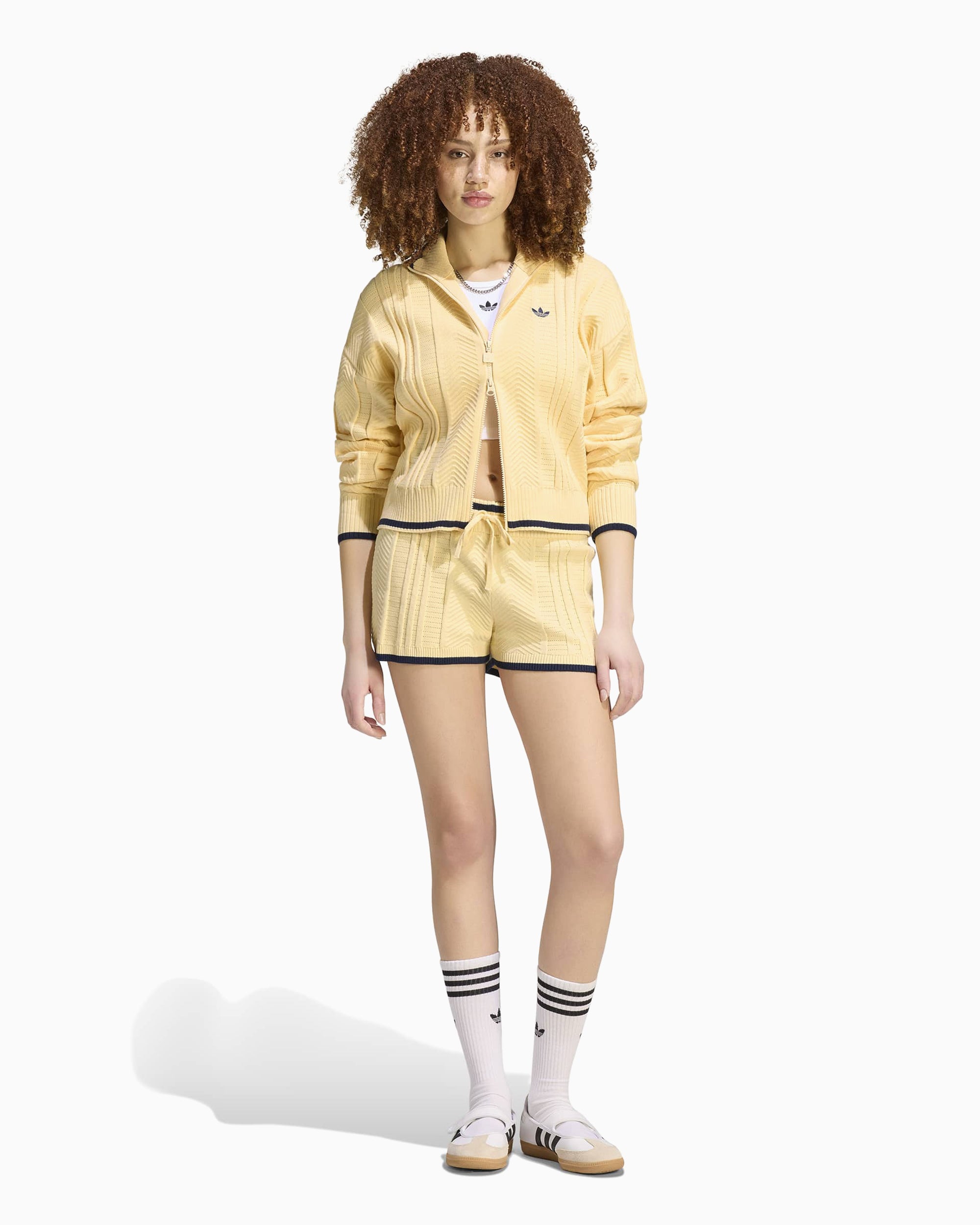 adidas Originals Cable Knit Firebird Women's Zip-Up Sweatshirt