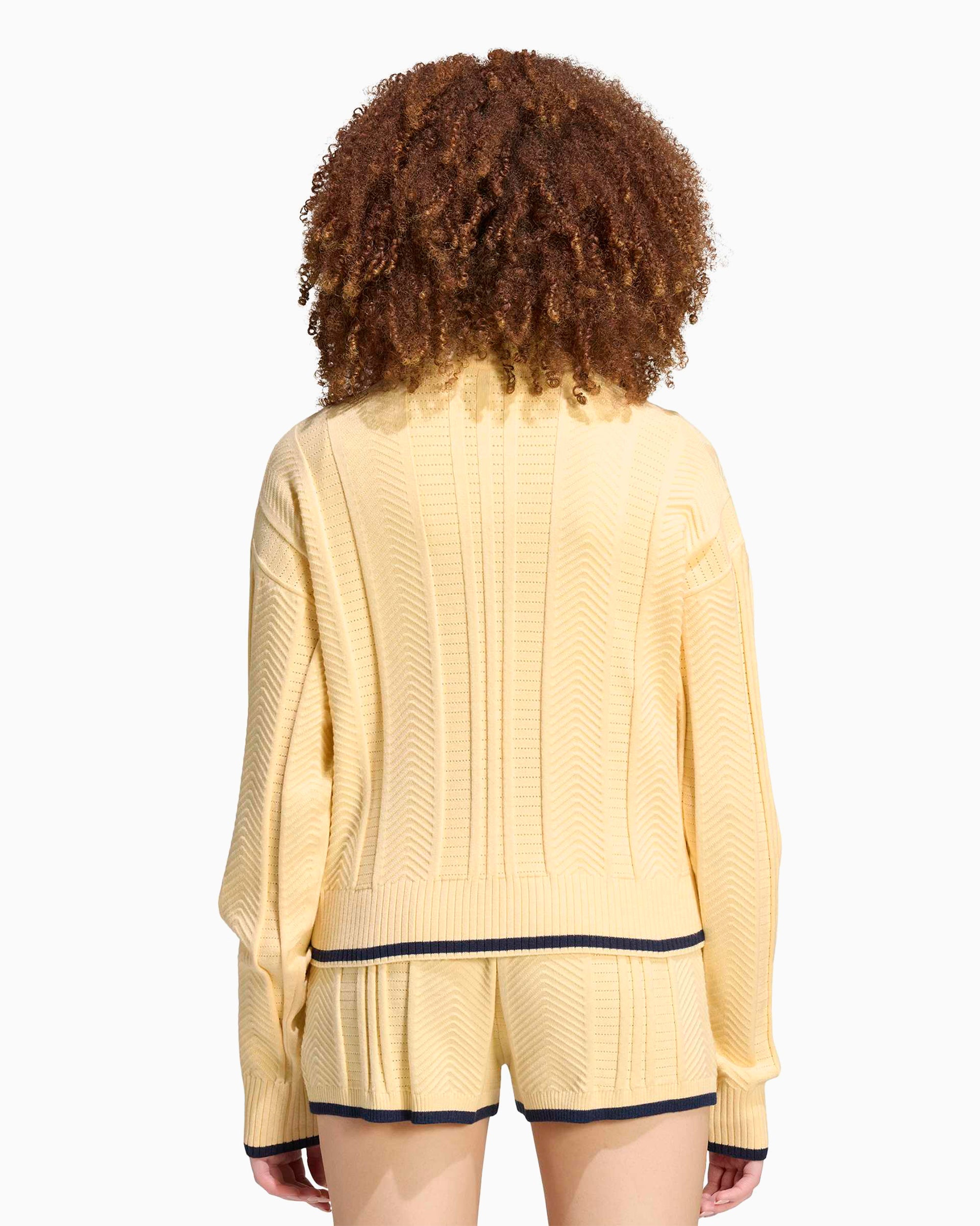 トップス LGB army knit adidas Originals Cable Knit Firebird Women's Zip-Up Sweatshirt